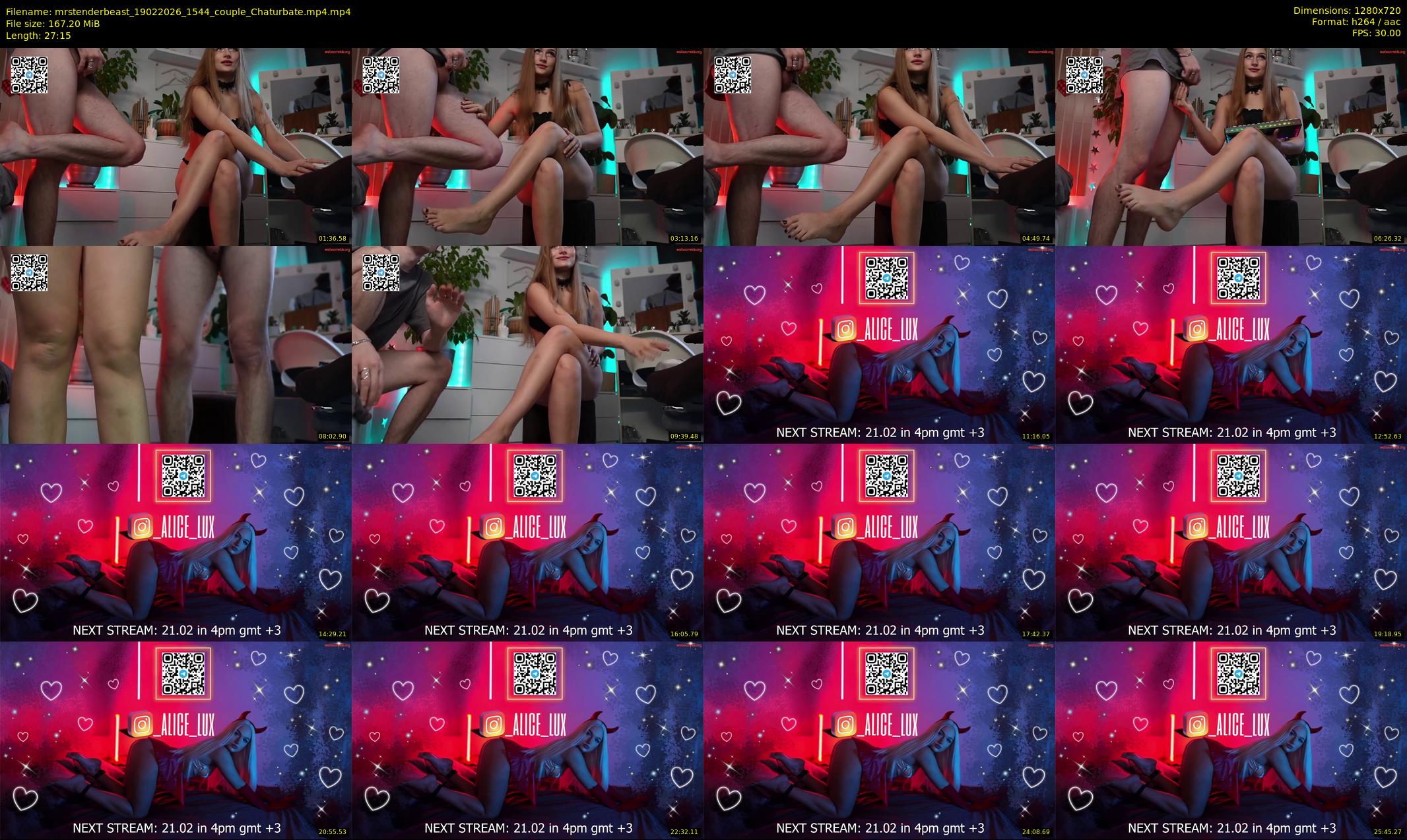 mrstenderbeast — 28 minute Chaturbate couple cam show recording, 720p, Feb 19, 2026