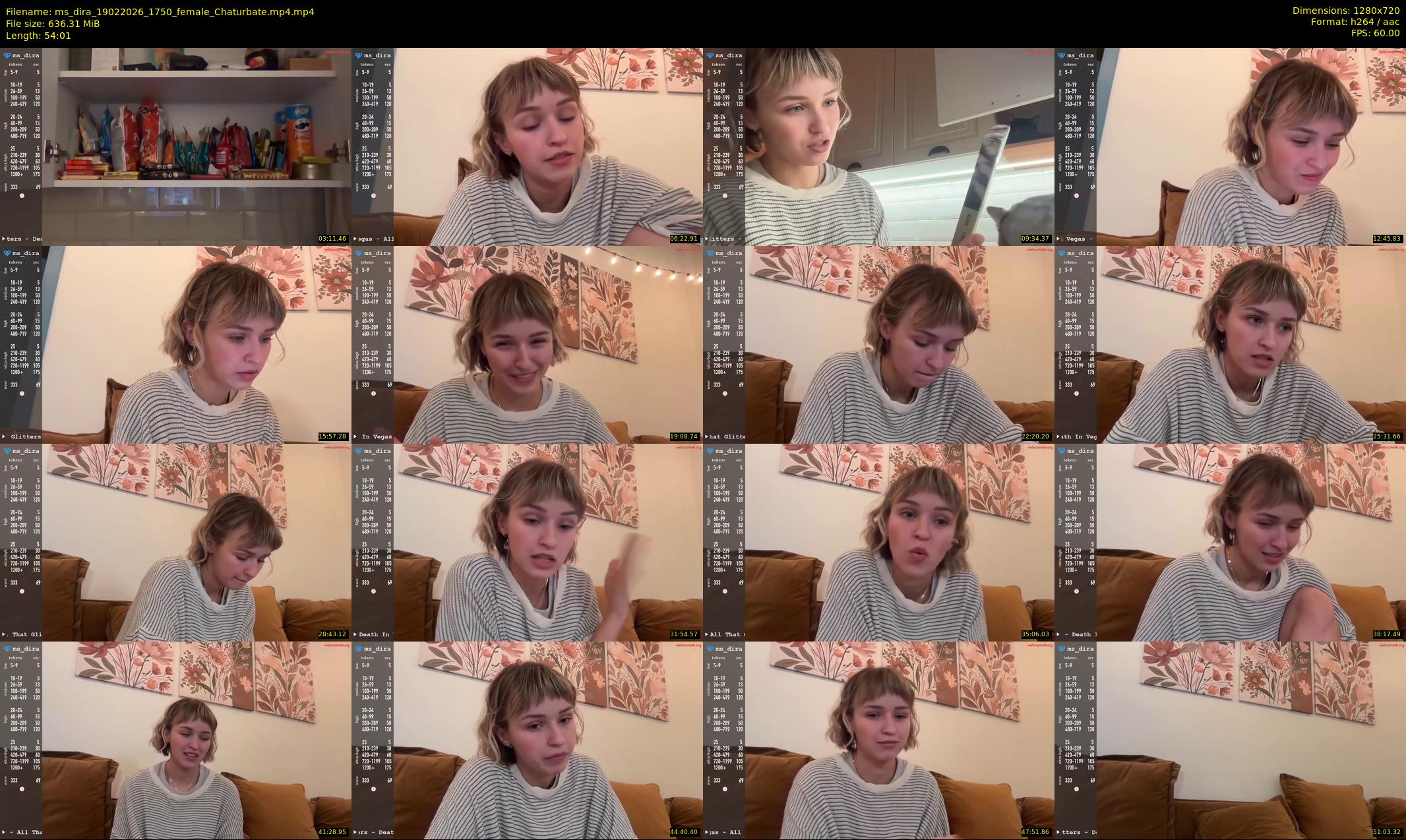 ms_dira — 55 minute Chaturbate female cam show recording, 720p, Feb 19, 2026