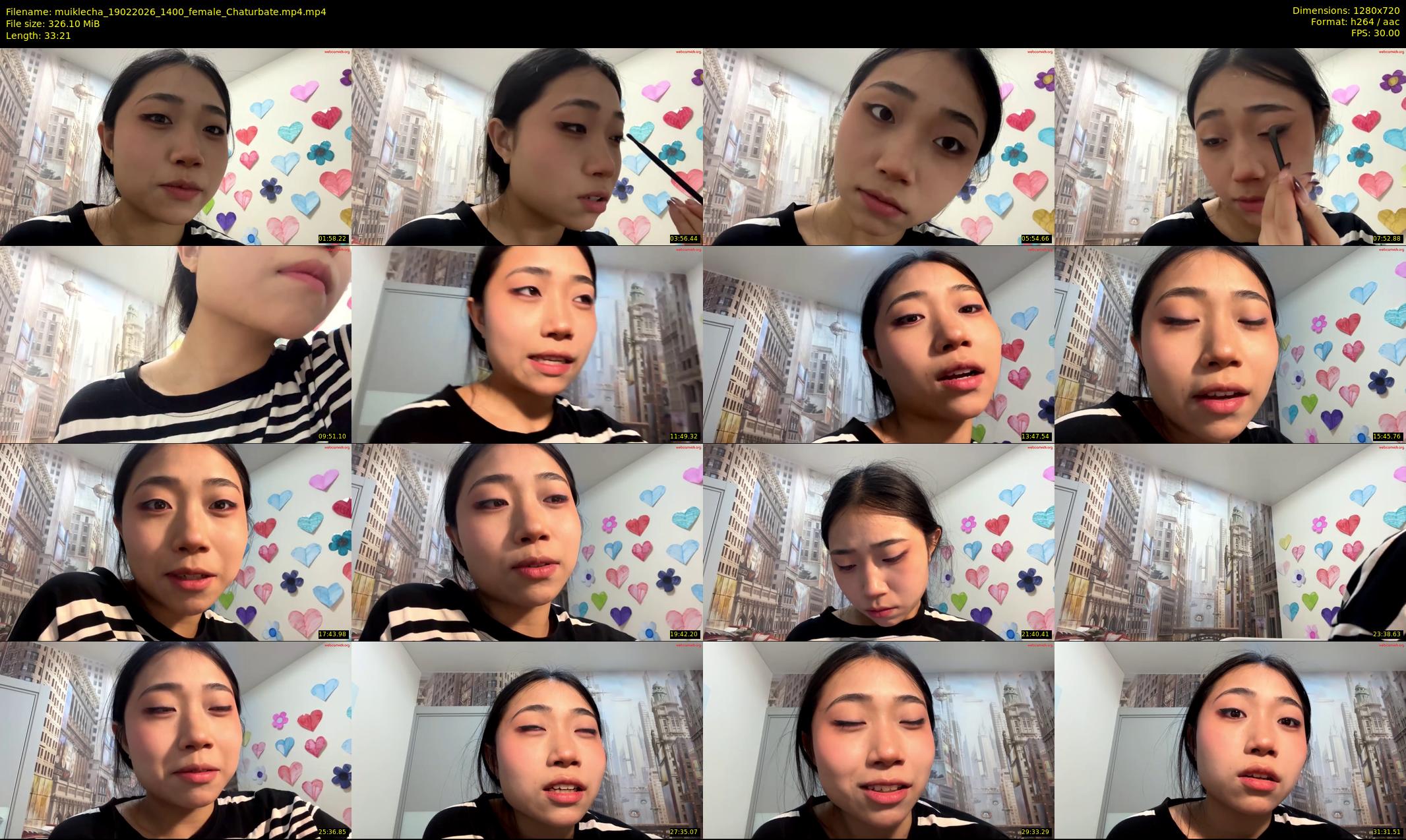 muiklecha — 34 minute Chaturbate female cam show recording, 720p, Feb 19, 2026