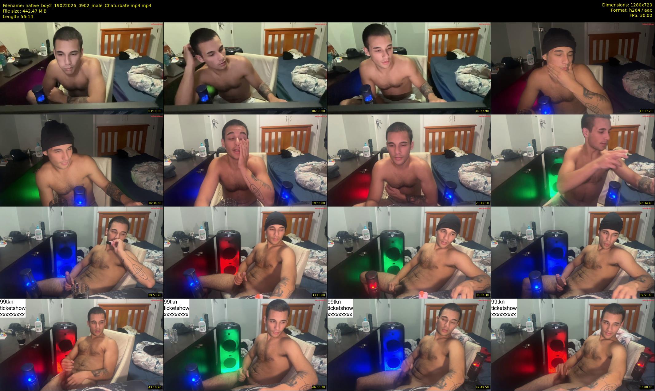native_boy2 — 57 minute Chaturbate male cam show recording, 720p, Feb 19, 2026