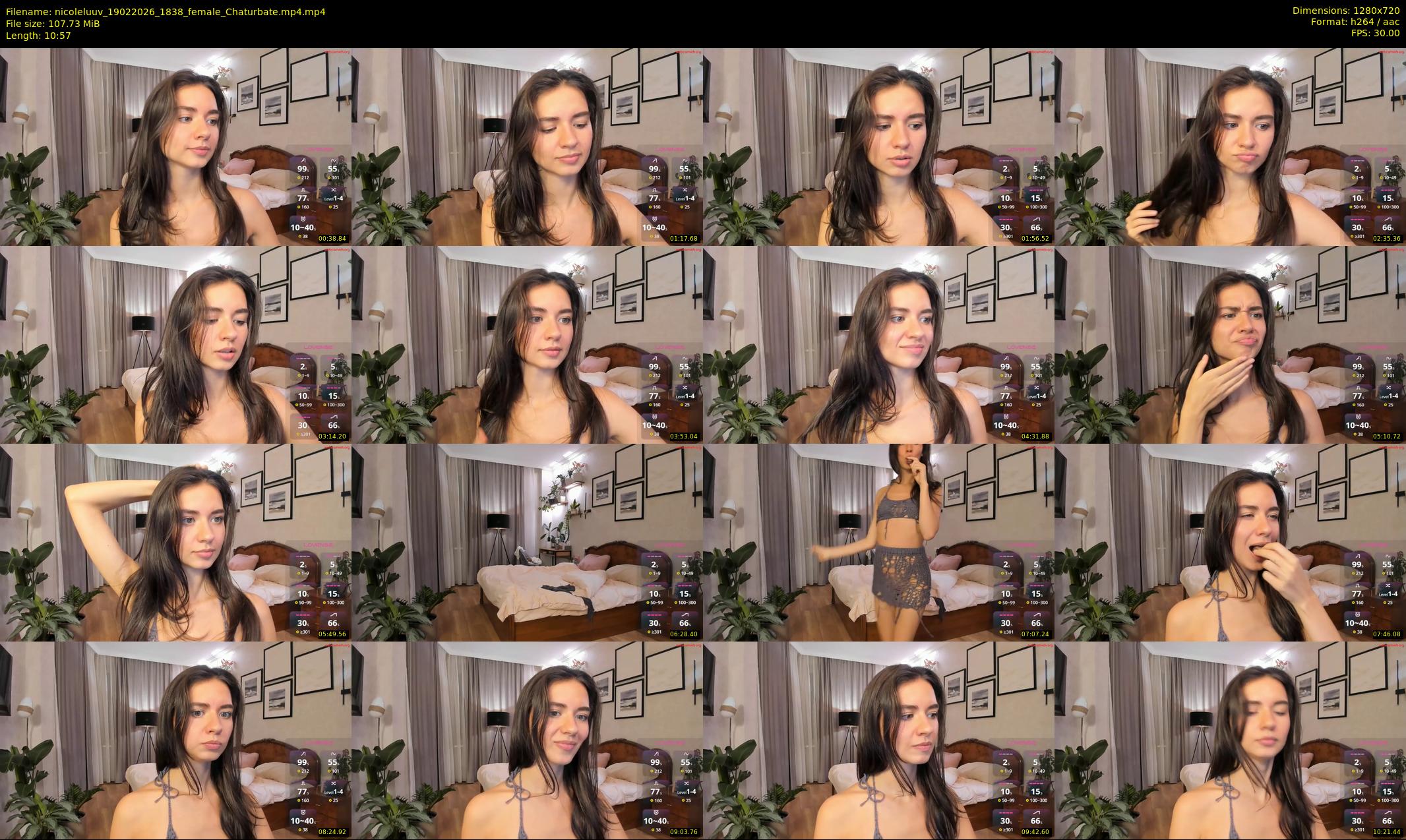 nicoleluuv — 11 minute Chaturbate female cam show recording, 720p, Feb 19, 2026