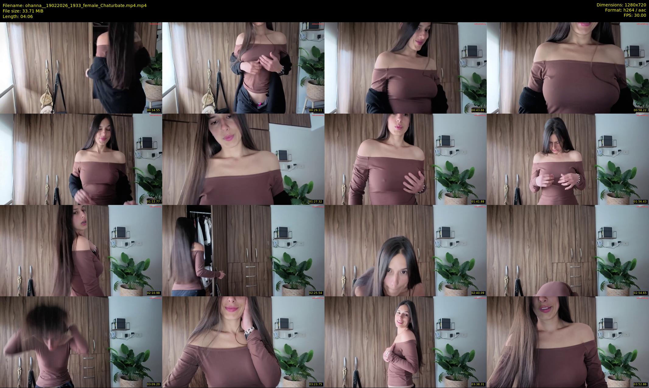 ohanna_ — 5 minute Chaturbate female cam show recording, 720p, Feb 19, 2026