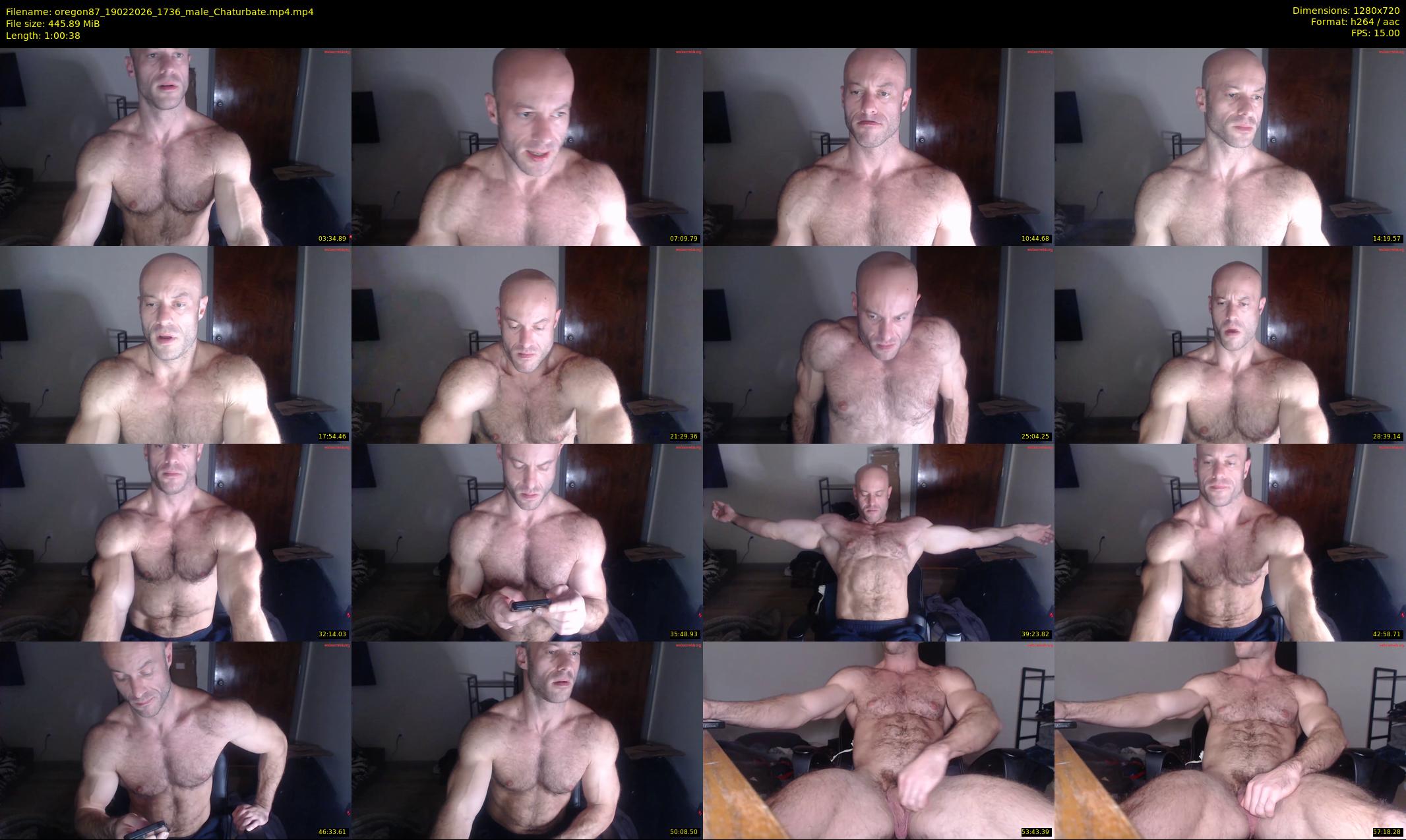 oregon87 — 61 minute Chaturbate male cam show recording, 720p, Feb 19, 2026