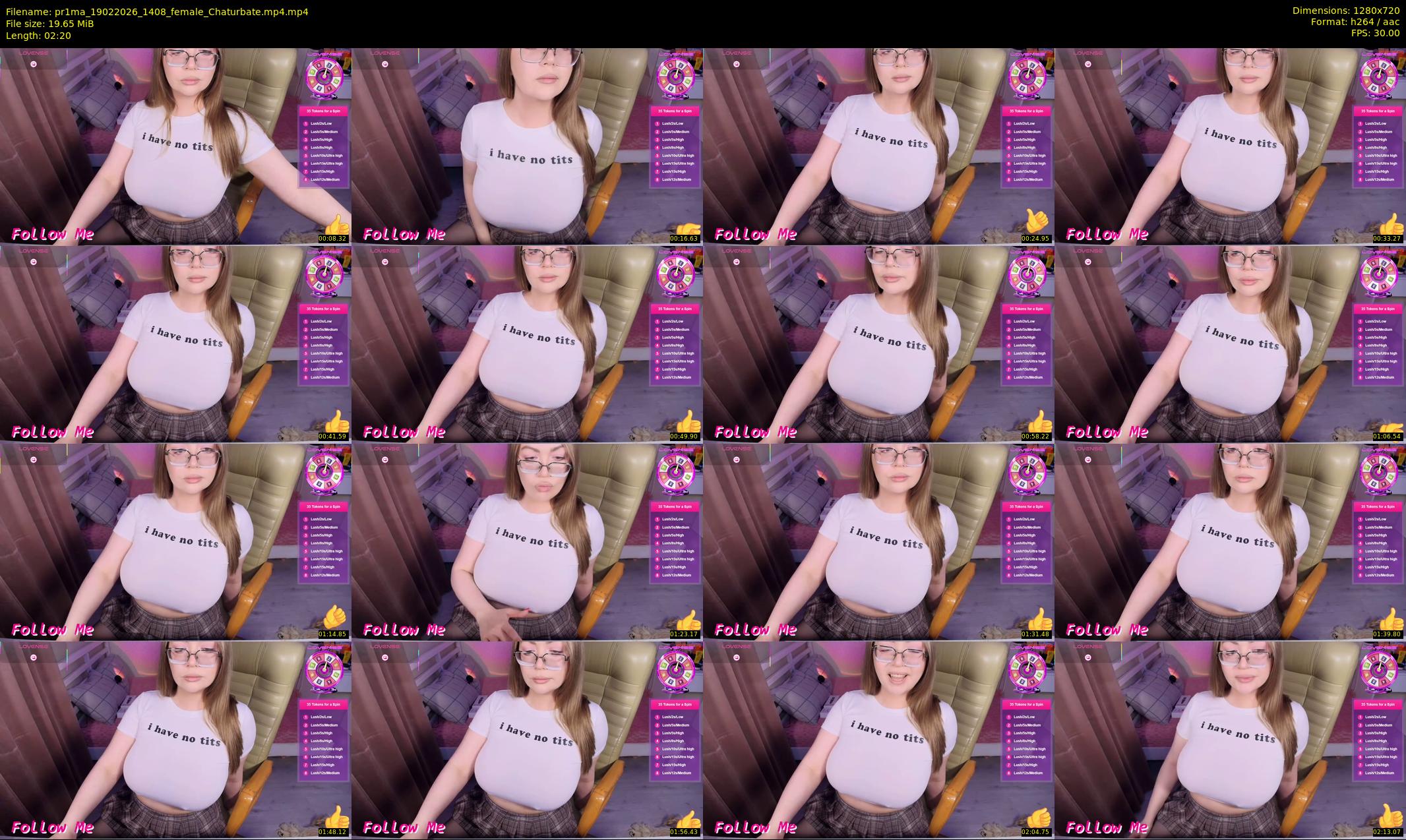 pr1ma — 3 minute Chaturbate female cam show recording, 720p, Feb 19, 2026