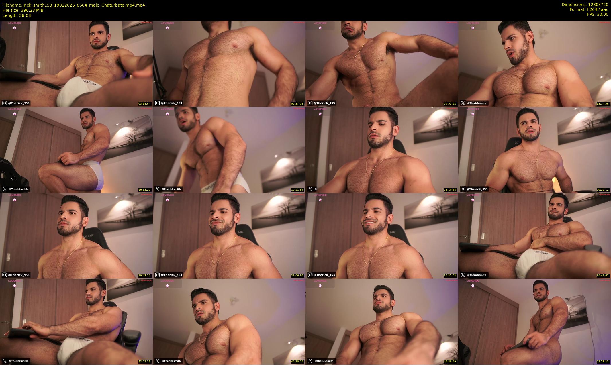 rick_smith153 — 57 minute Chaturbate male cam show recording, 720p, Feb 19, 2026