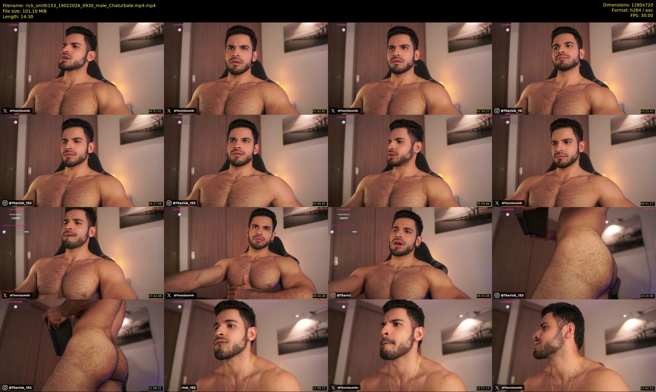 rick_smith153 — 15 minute Chaturbate male cam show recording, 720p, Feb 19, 2026