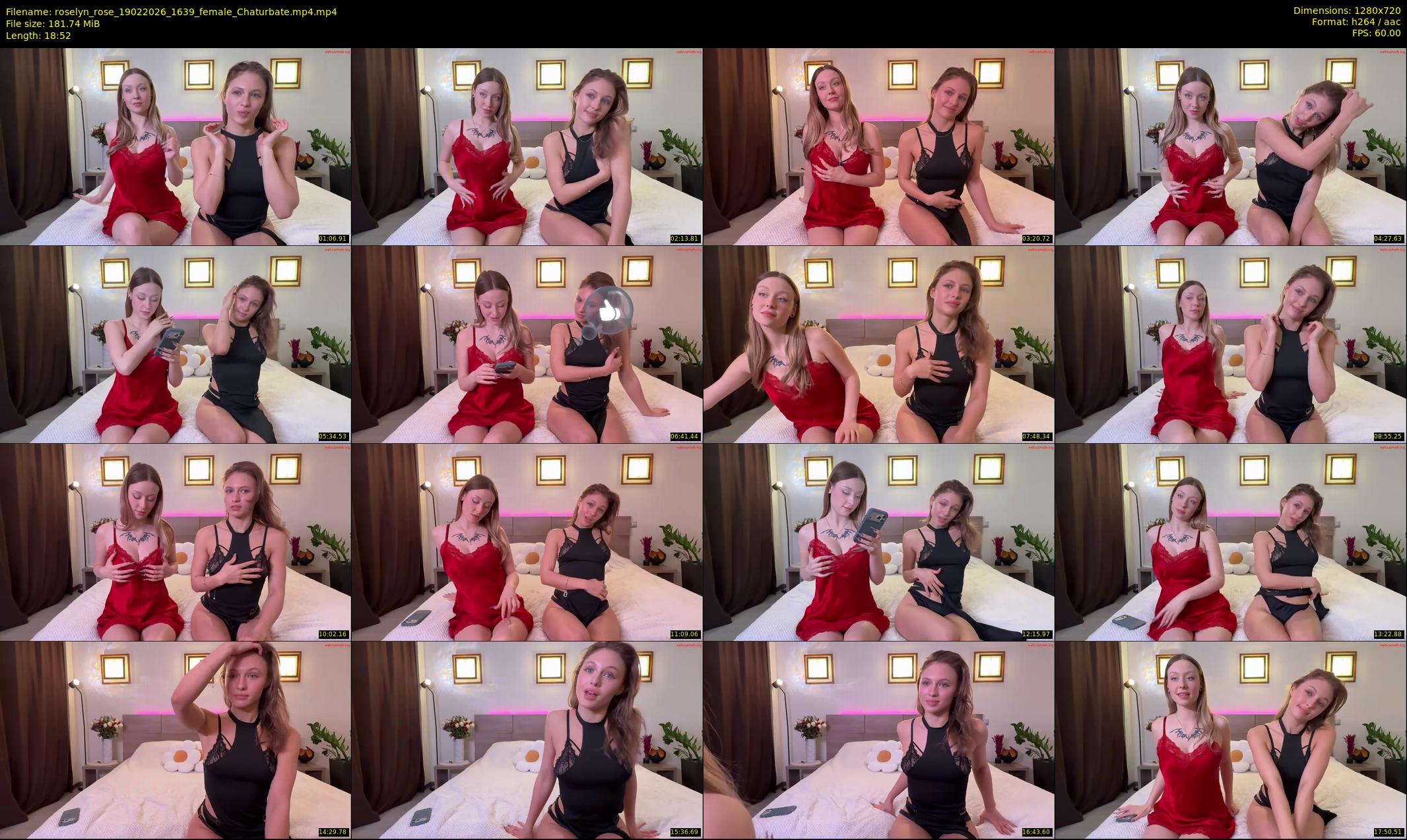 roselyn_rose — 19 minute Chaturbate female cam show recording, 720p, Feb 19, 2026