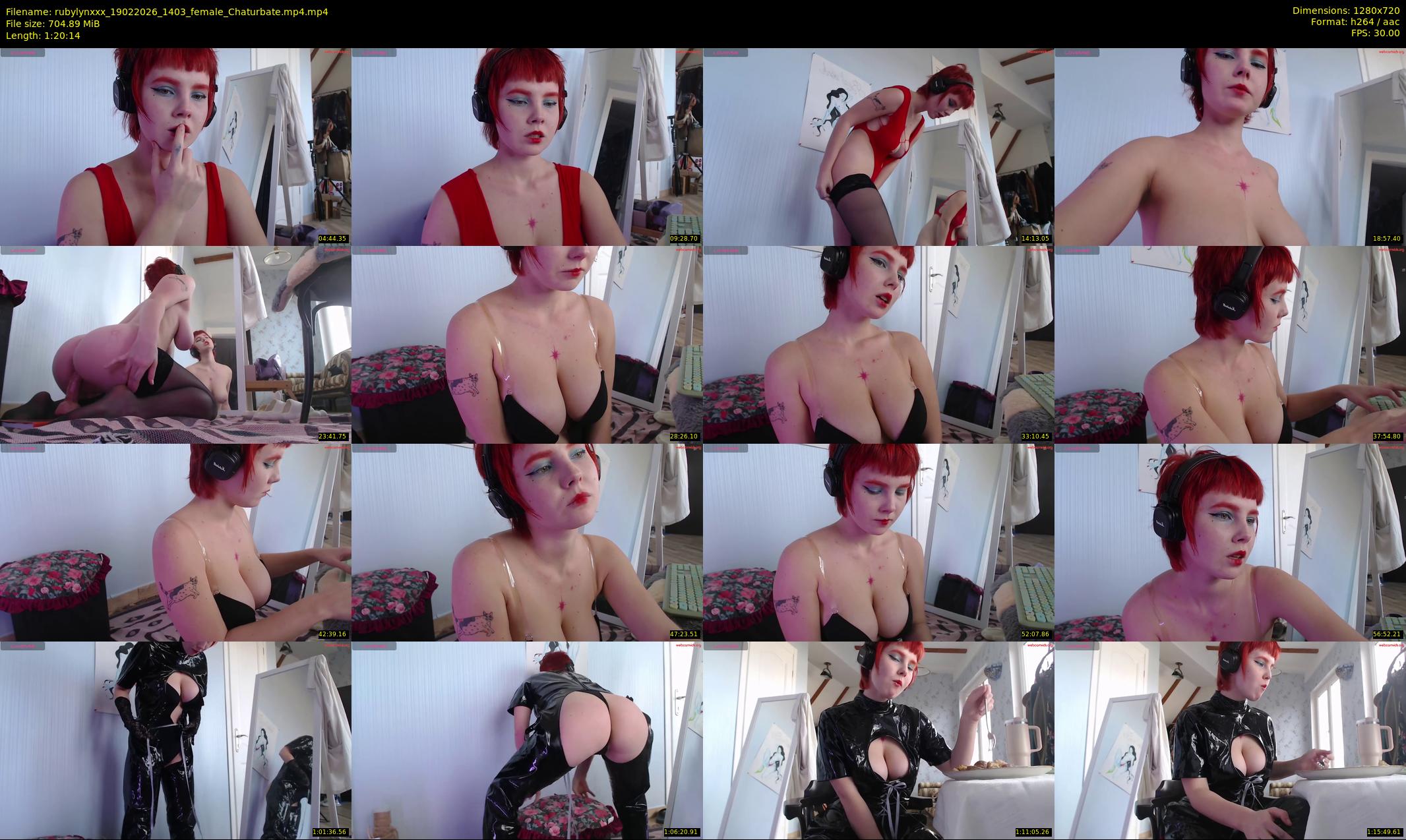 rubylynxxx — 81 minute Chaturbate female cam show recording, 720p, Feb 19, 2026