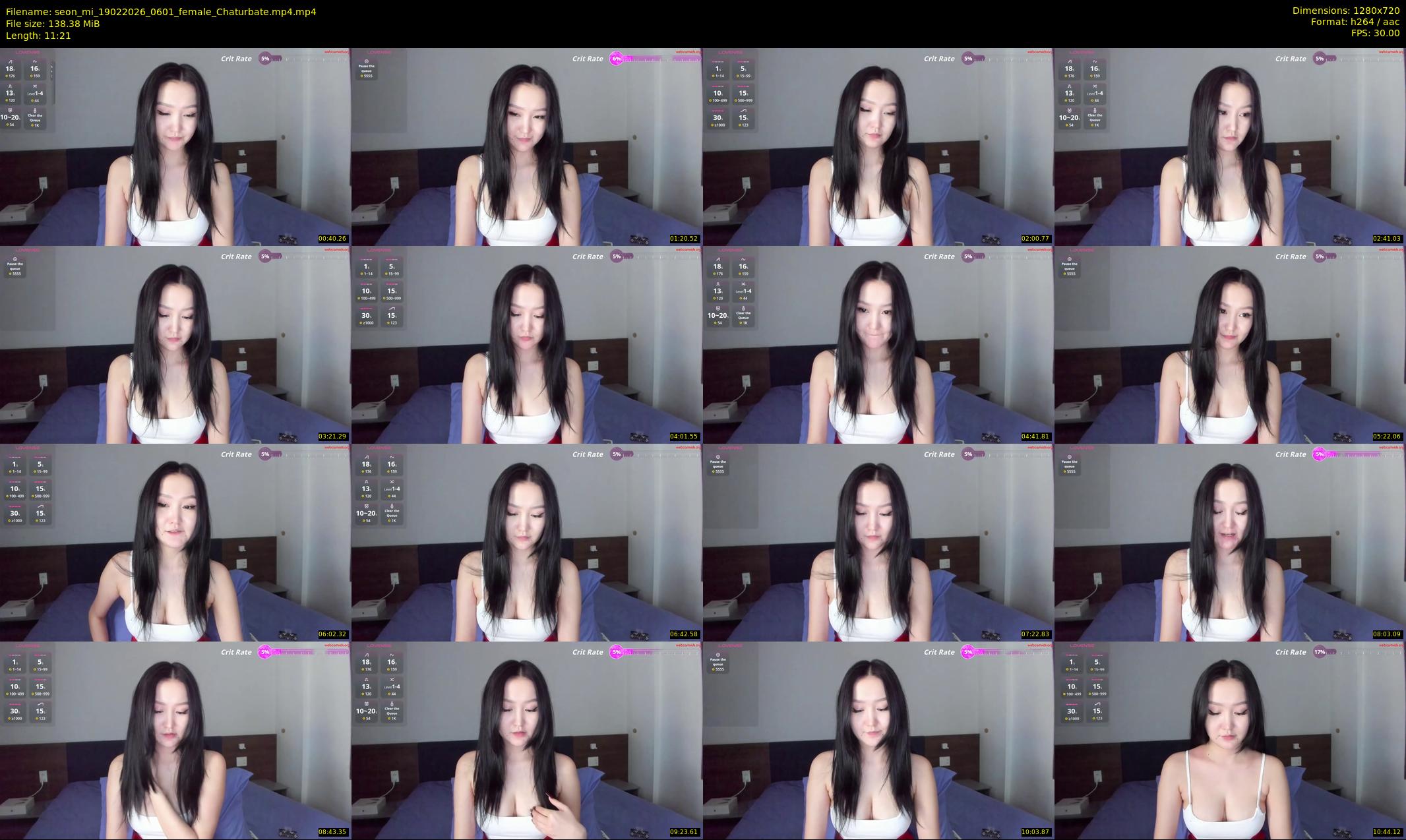 seon_mi — 12 minute Chaturbate female cam show recording, 720p, Feb 19, 2026