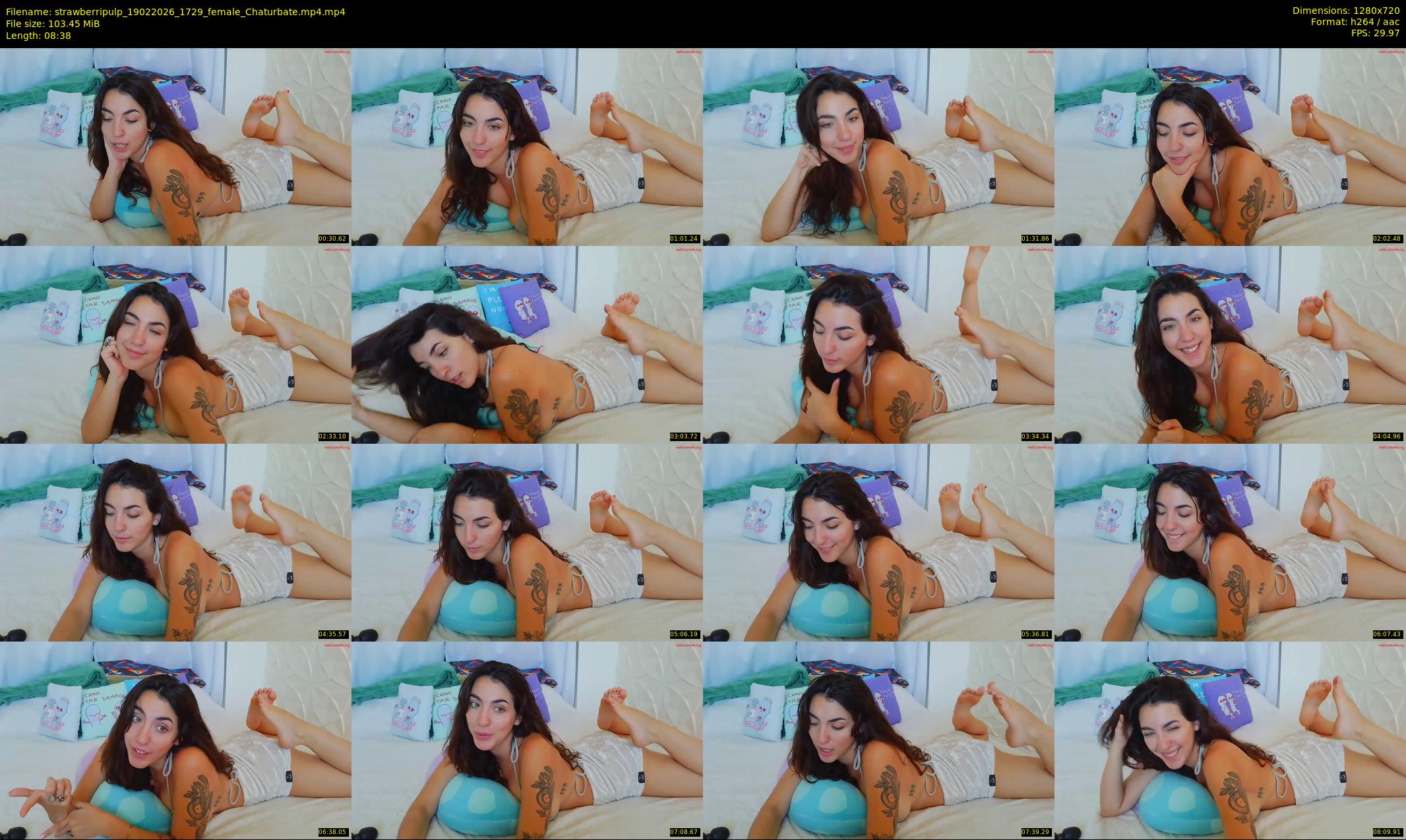 strawberripulp — 9 minute Chaturbate female cam show recording, 720p, Feb 19, 2026