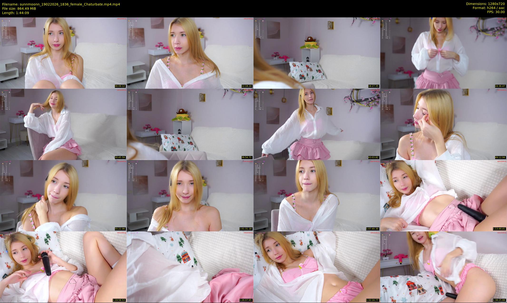 sunnmoonn — 105 minute Chaturbate female cam show recording, 720p, Feb 19, 2026