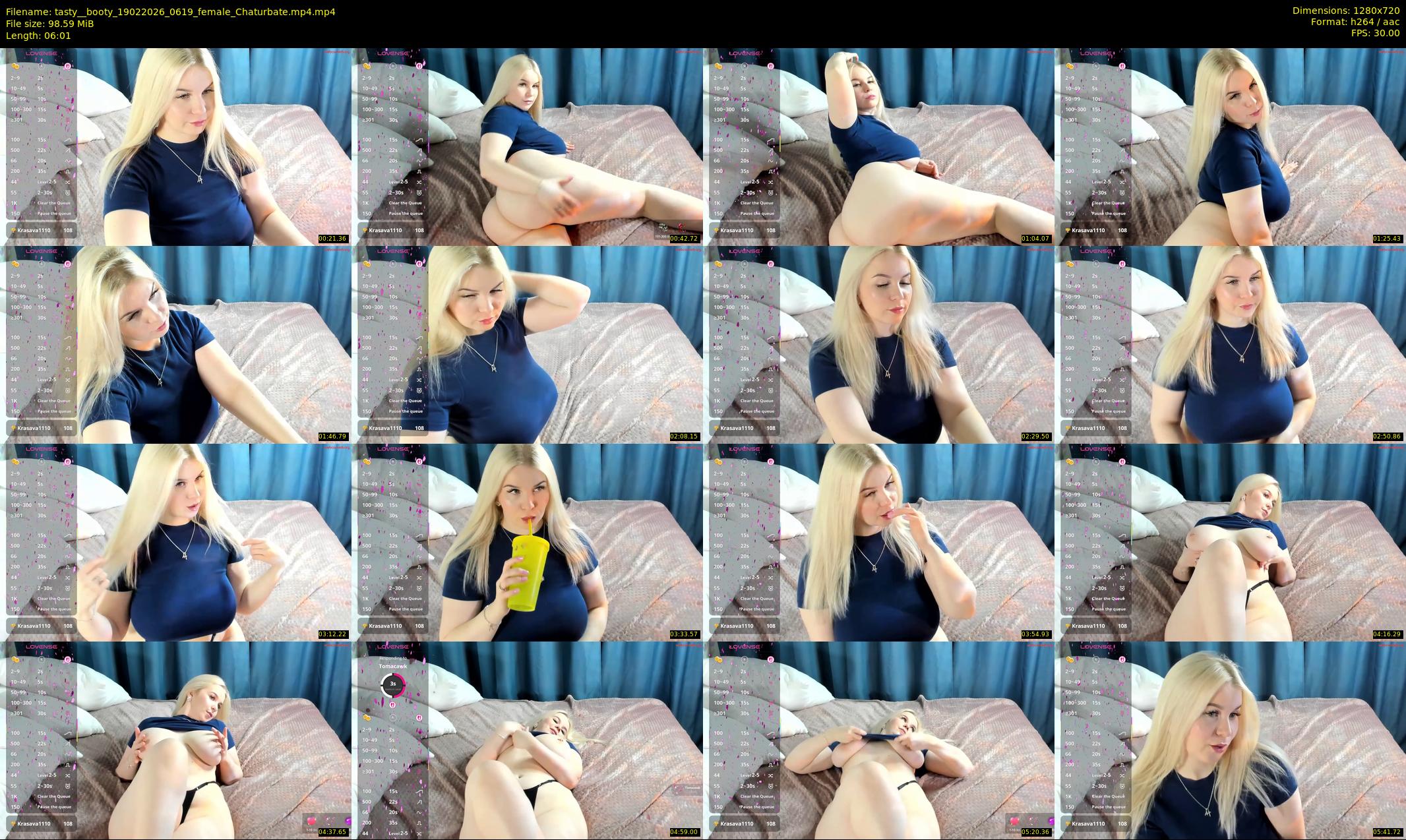 tasty__booty — 7 minute Chaturbate female cam show recording, 720p, Feb 19, 2026