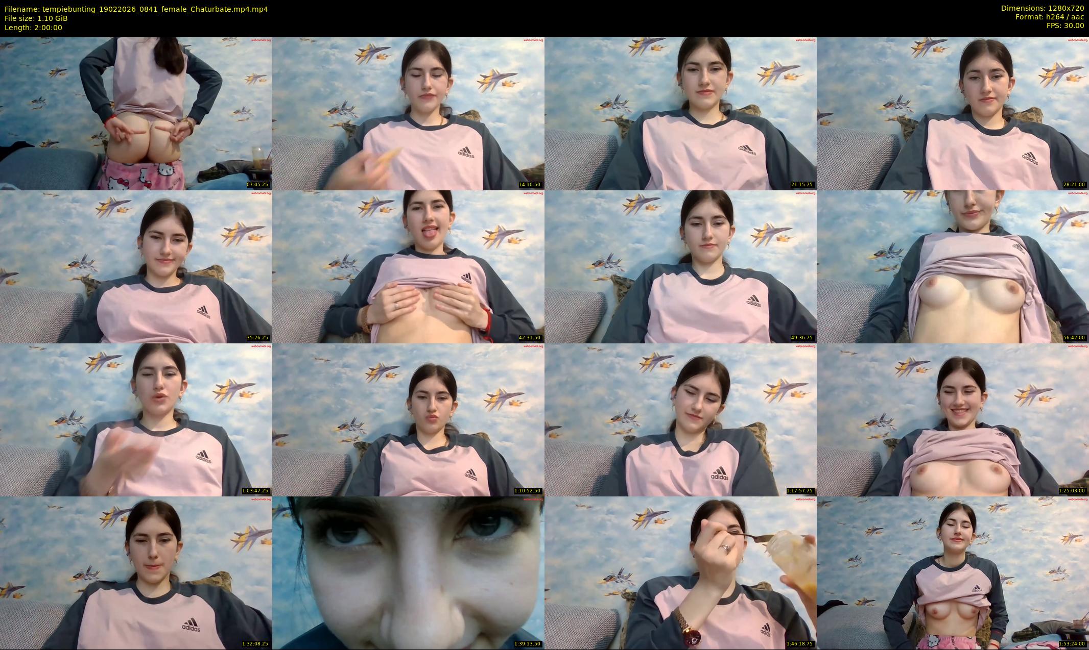 tempiebunting — 120 minute Chaturbate female cam show recording, 720p, Feb 19, 2026