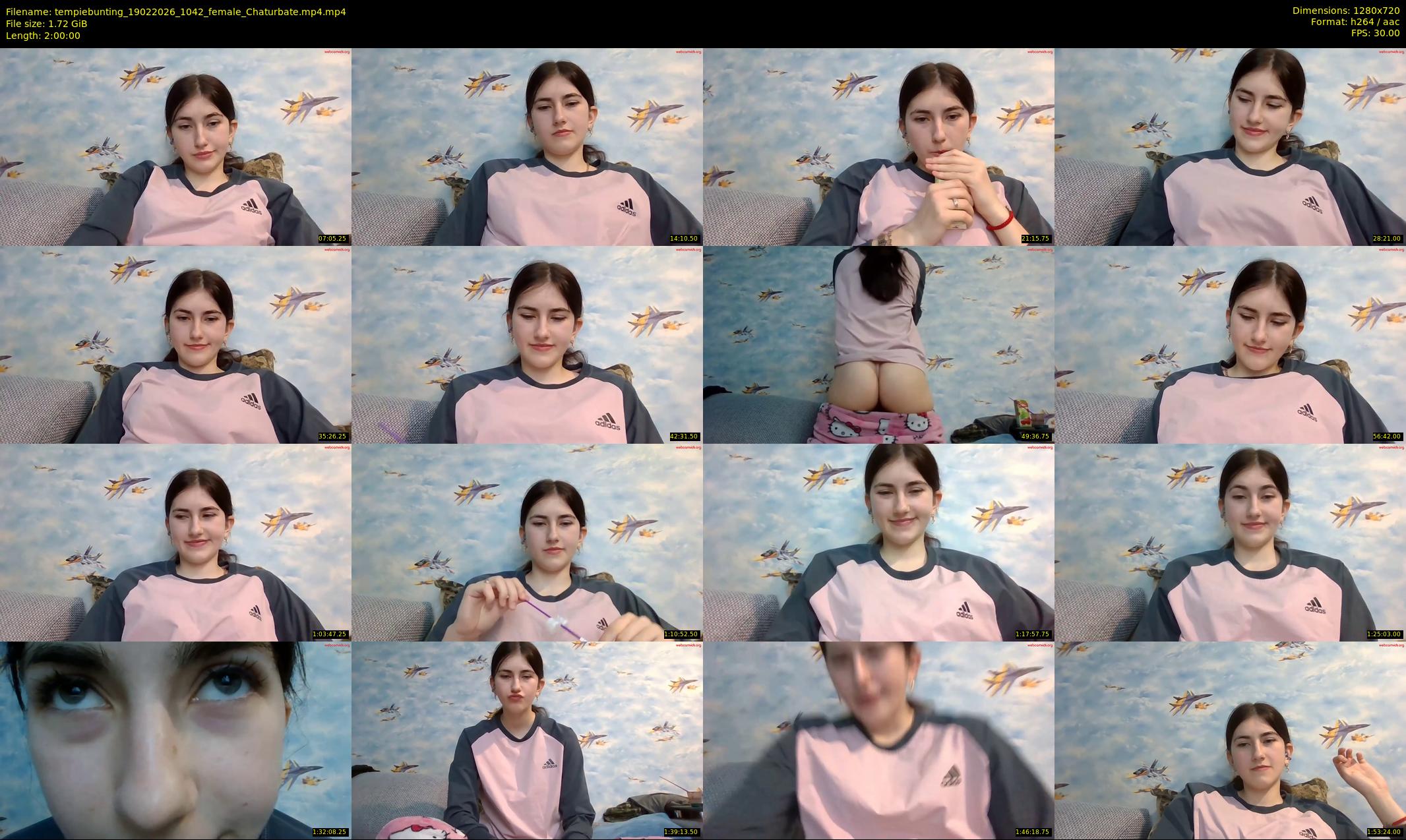 tempiebunting — 120 minute Chaturbate female cam show recording, 720p, Feb 19, 2026