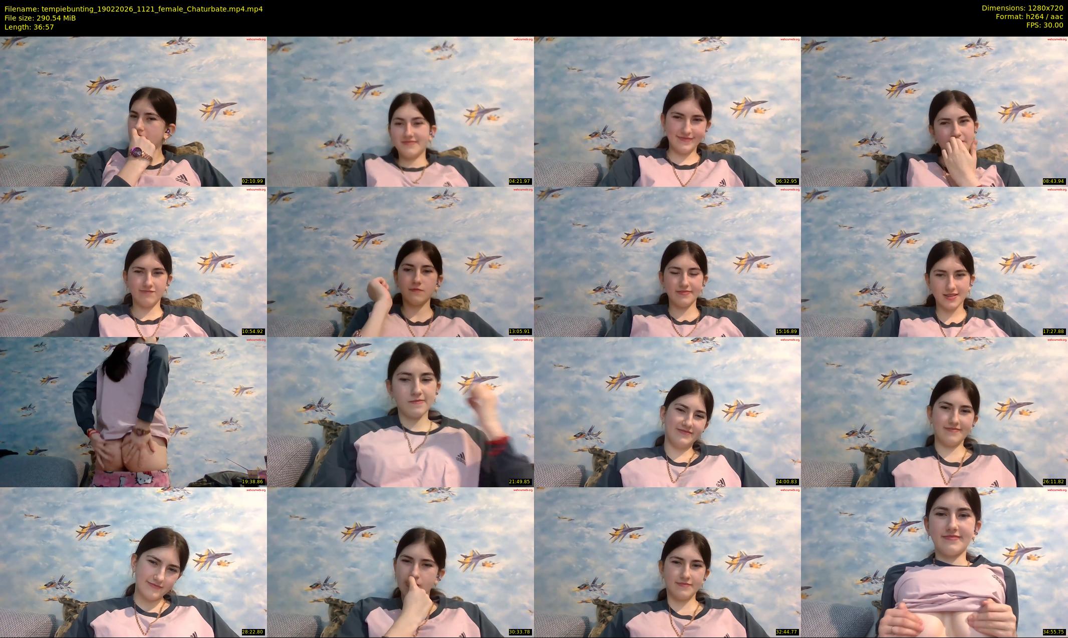 tempiebunting — 37 minute Chaturbate female cam show recording, 720p, Feb 19, 2026