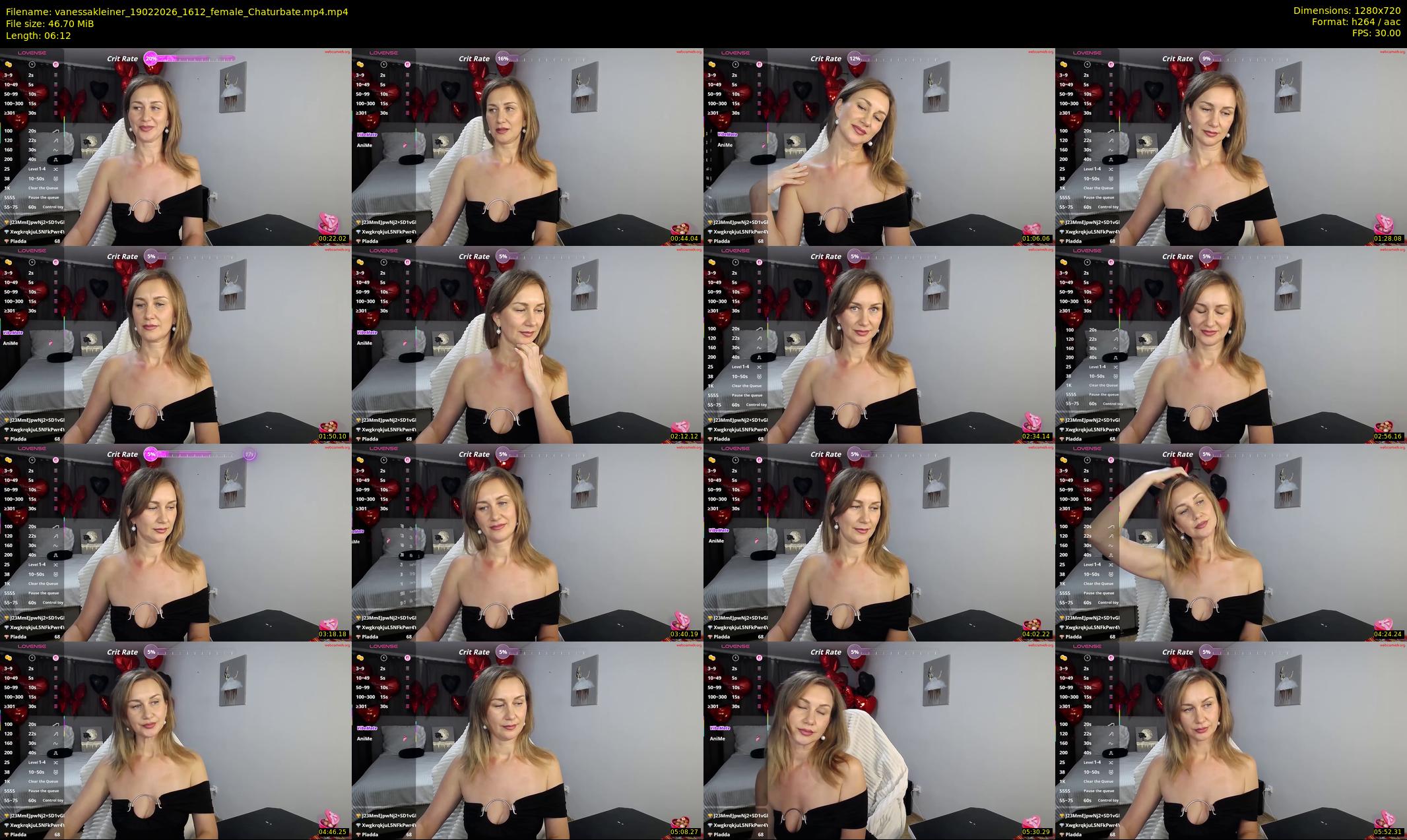 vanessakleiner — 7 minute Chaturbate female cam show recording, 720p, Feb 19, 2026
