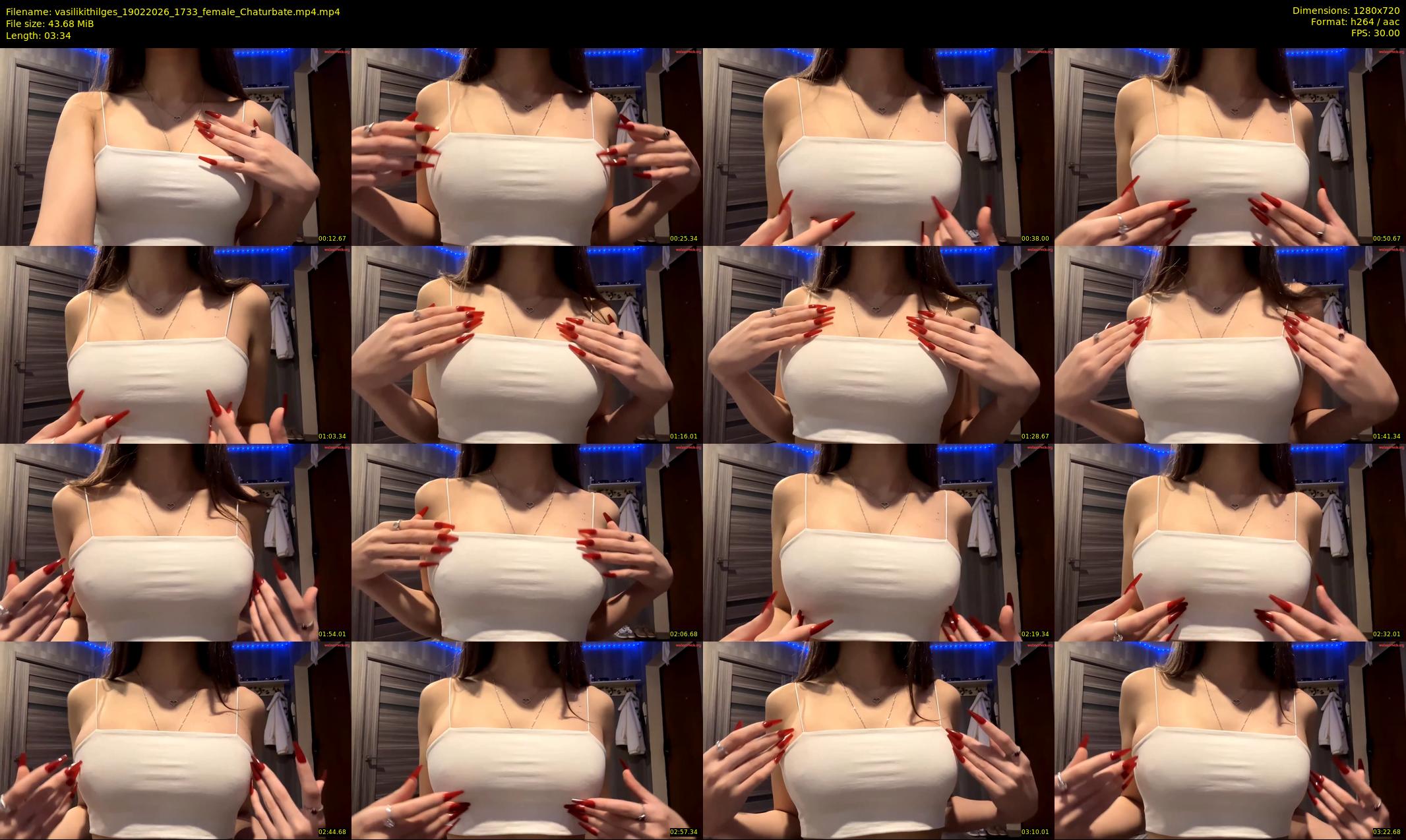 vasilikithilges — 4 minute Chaturbate female cam show recording, 720p, Feb 19, 2026