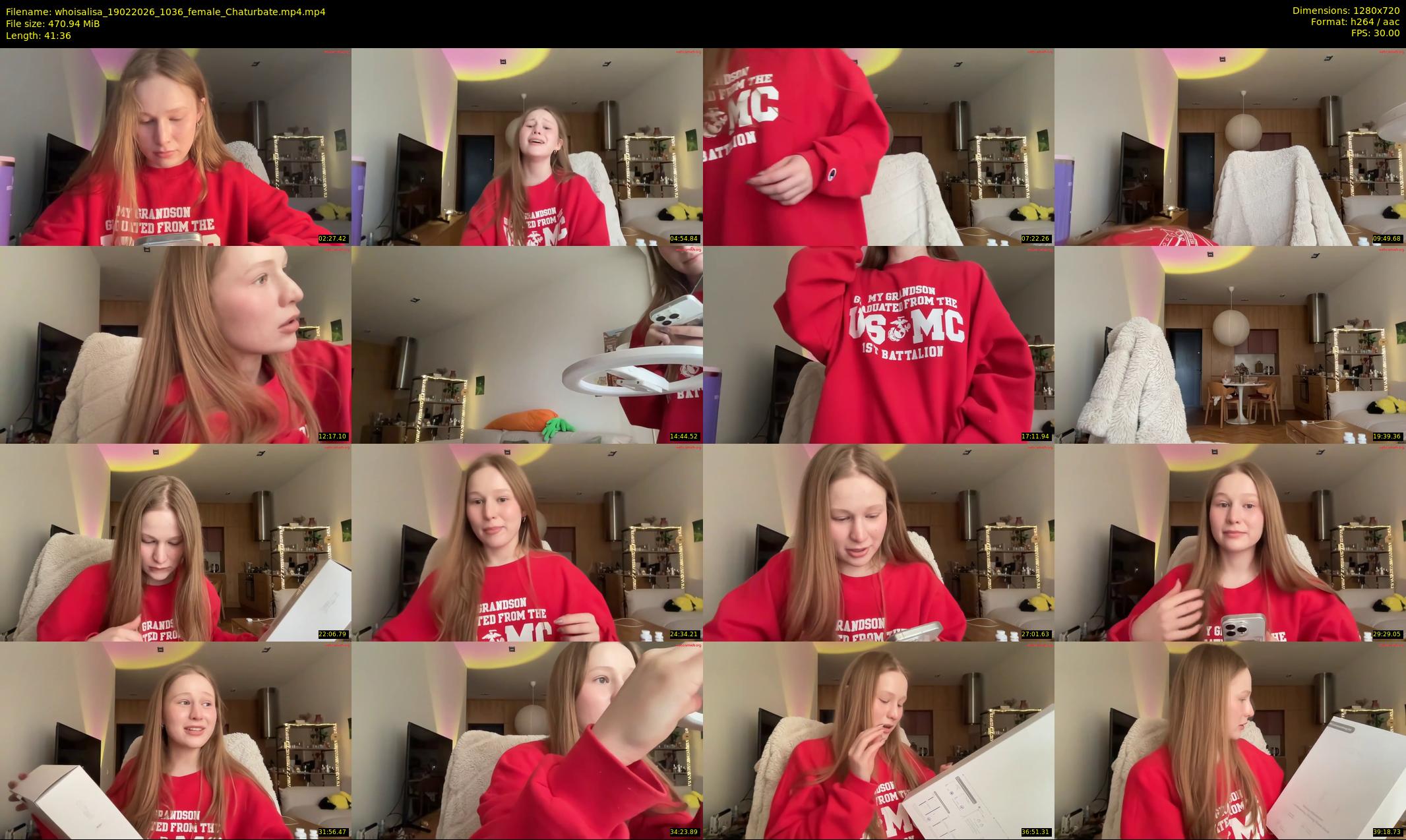 whoisalisa — 42 minute Chaturbate female cam show recording, 720p, Feb 19, 2026