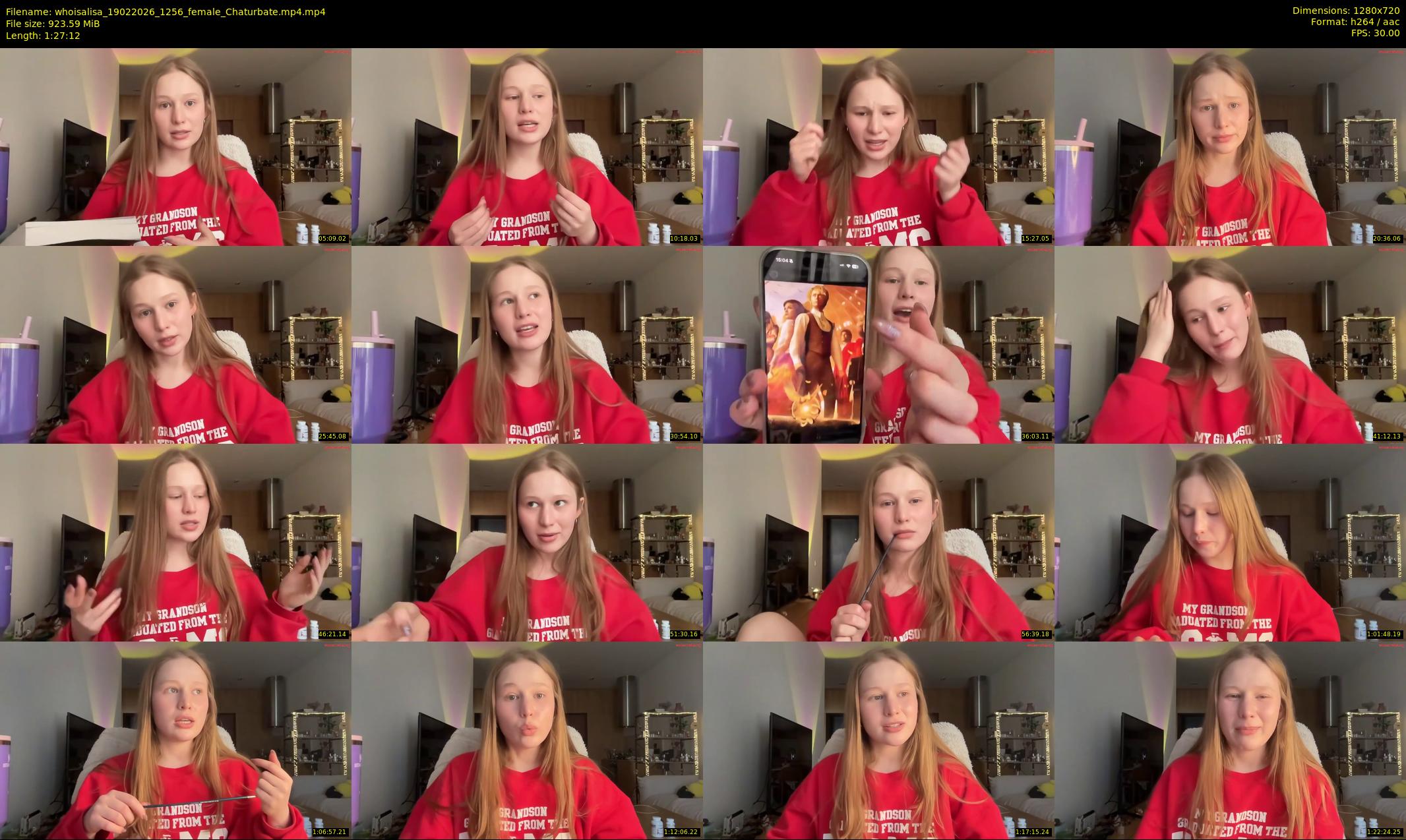 whoisalisa — 88 minute Chaturbate female cam show recording, 720p, Feb 19, 2026