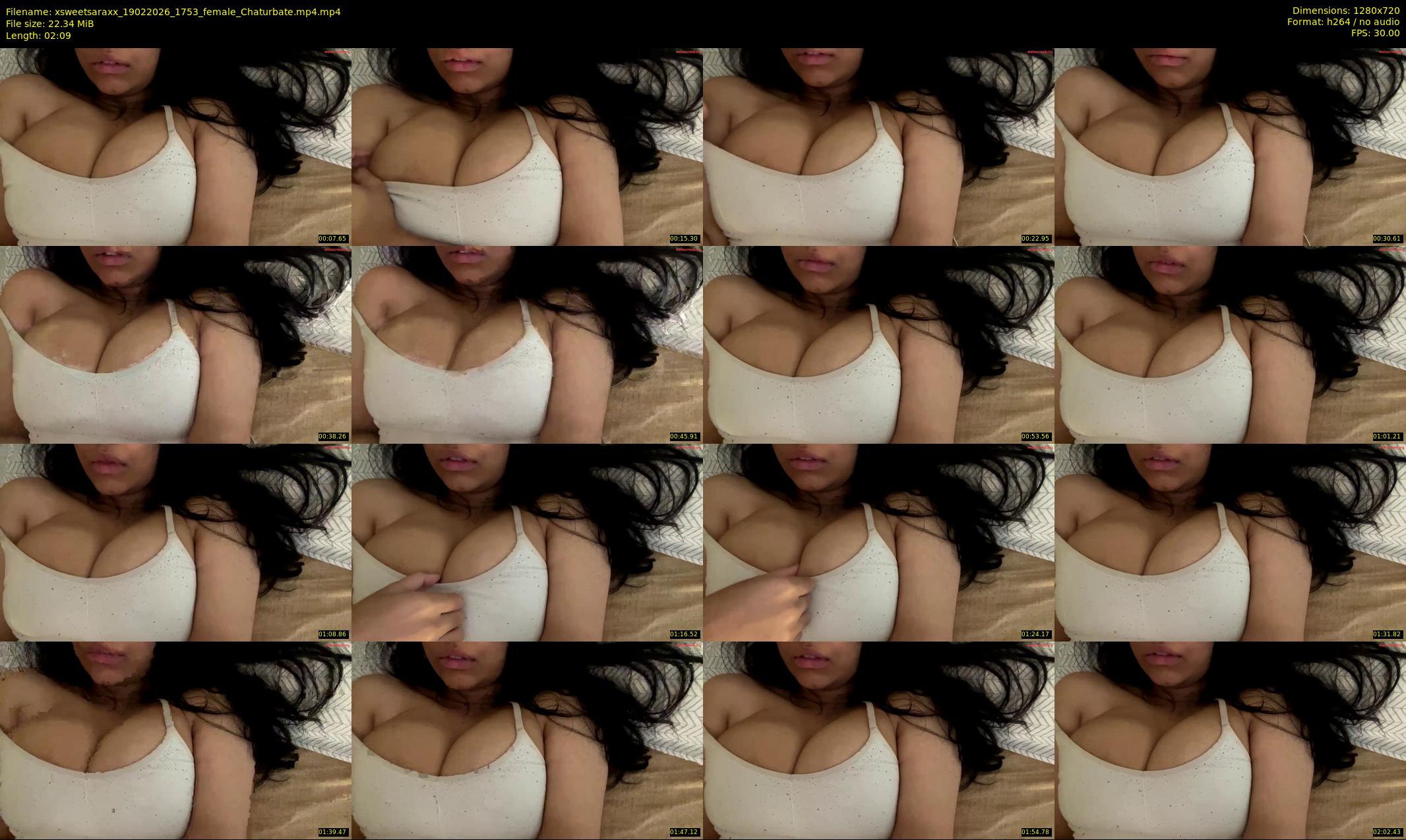 xsweetsaraxx — 3 minute Chaturbate female cam show recording, 720p, Feb 19, 2026