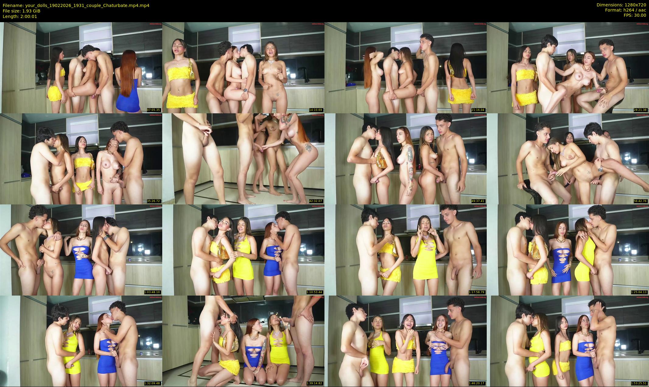 your_dolls — 121 minute Chaturbate couple cam show recording, 720p, Feb 19, 2026