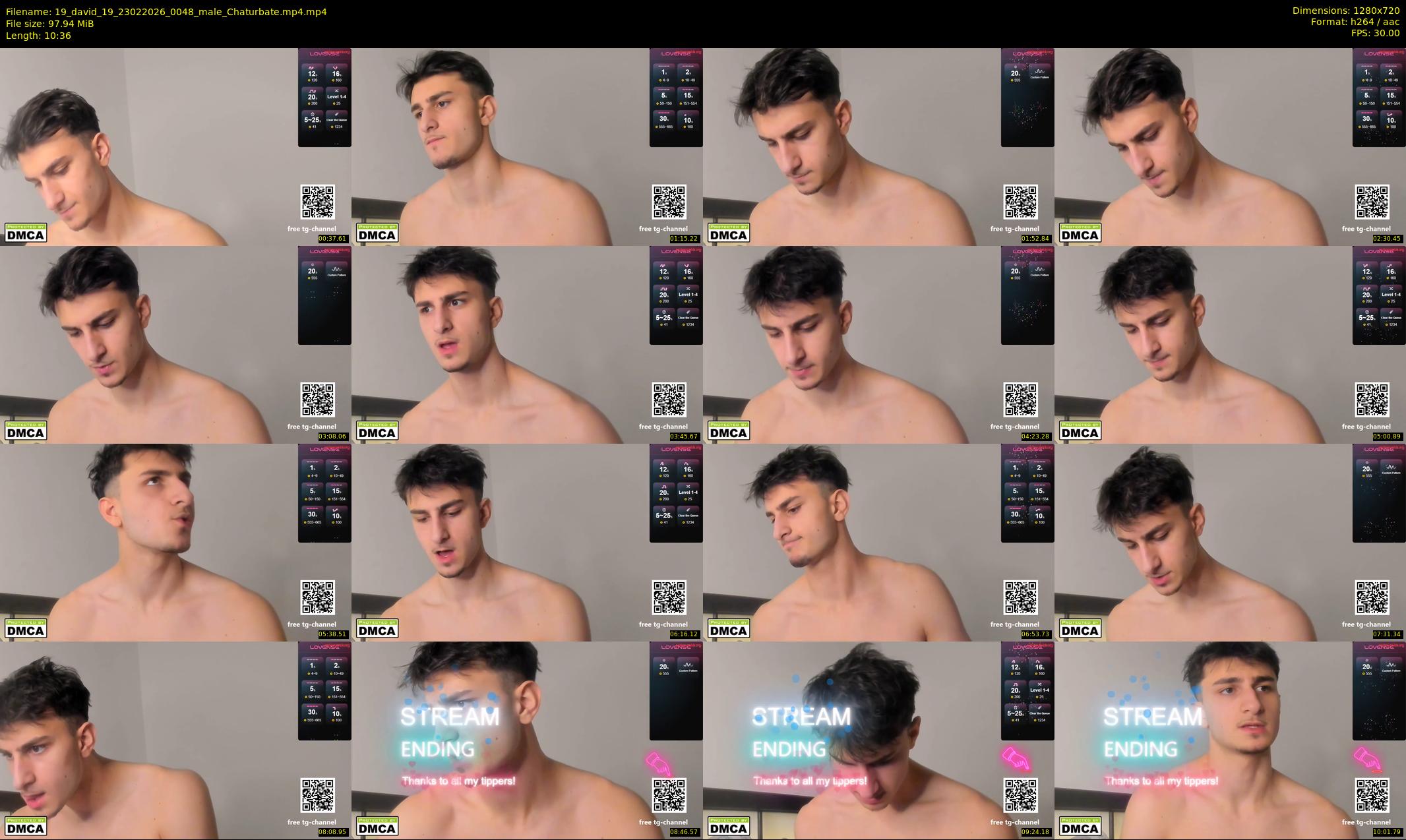 19_david_19 — 11 minute Chaturbate male cam show recording, 720p, Feb 23, 2026