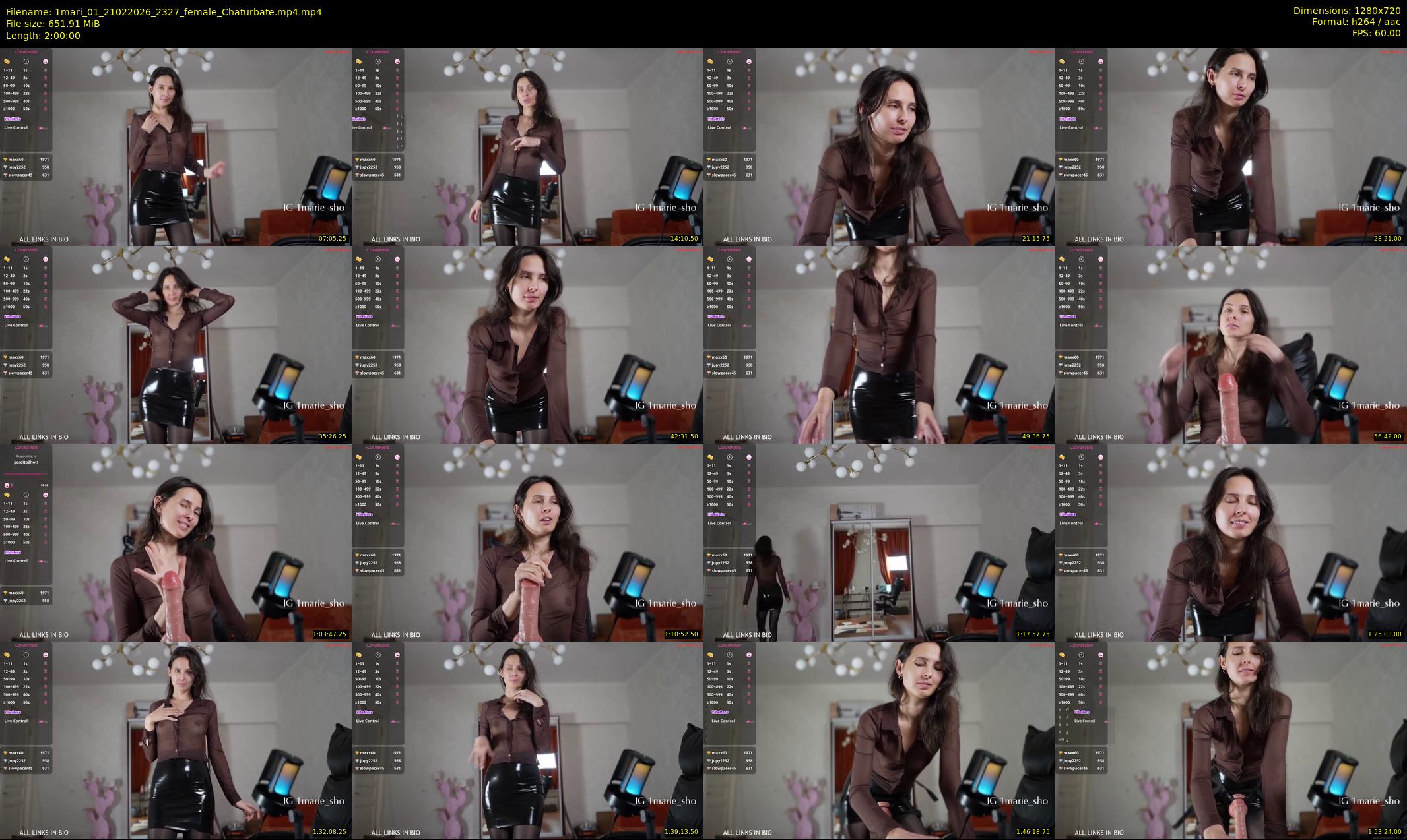 1mari_01 — 120 minute Chaturbate female cam show recording, 720p, Feb 21, 2026