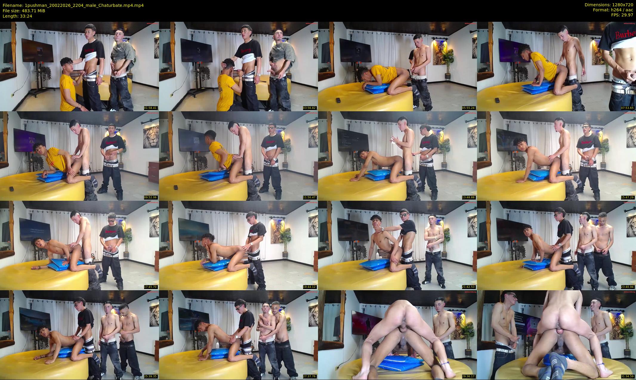 1pushman — 34 minute Chaturbate male cam show recording, 720p, Feb 20, 2026
