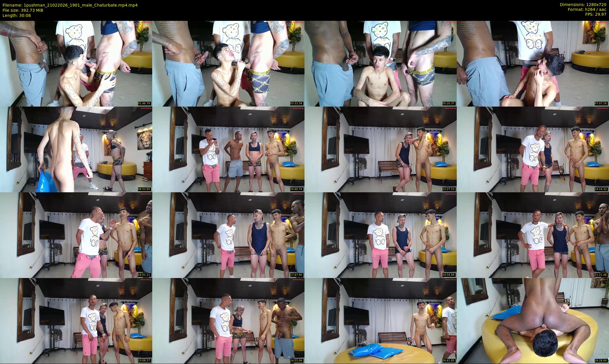 1pushman — 31 minute Chaturbate male cam show recording, 720p, Feb 21, 2026