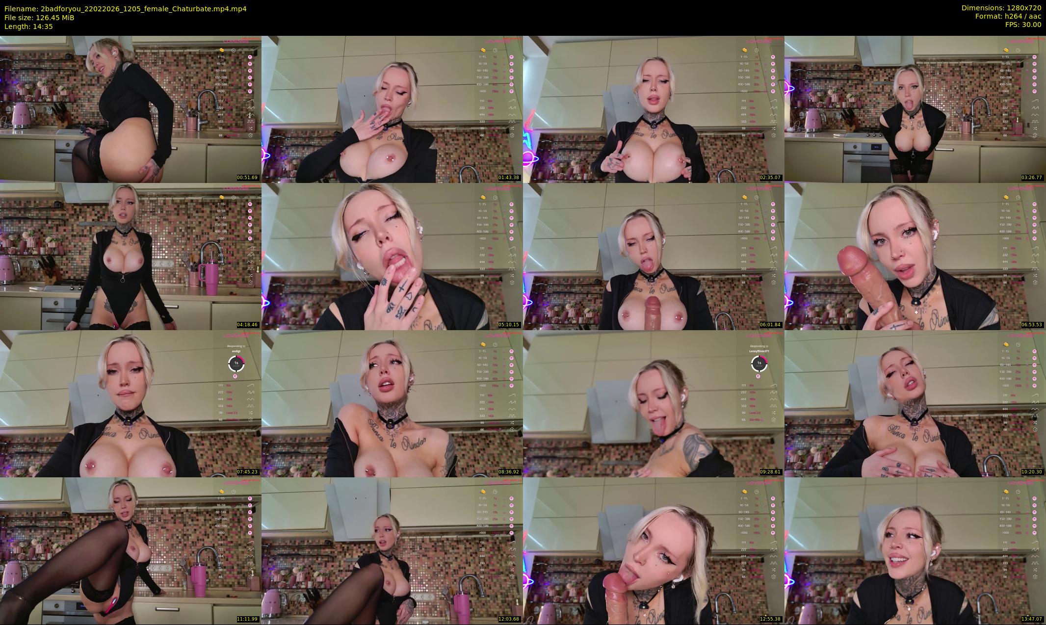 2badforyou — 15 minute Chaturbate couple cam show recording, 720p, Feb 22, 2026