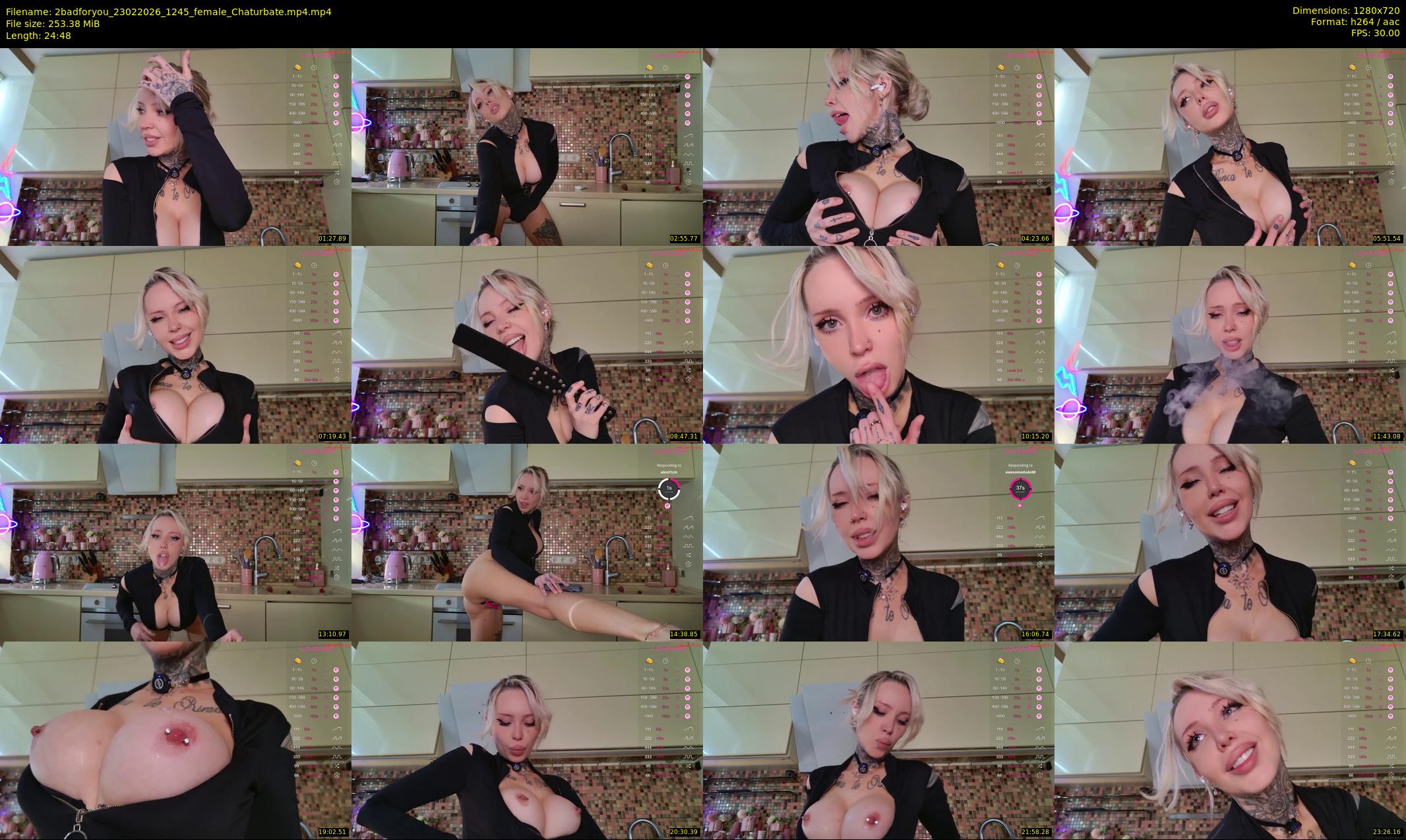 2badforyou — 25 minute Chaturbate couple cam show recording, 720p, Feb 23, 2026