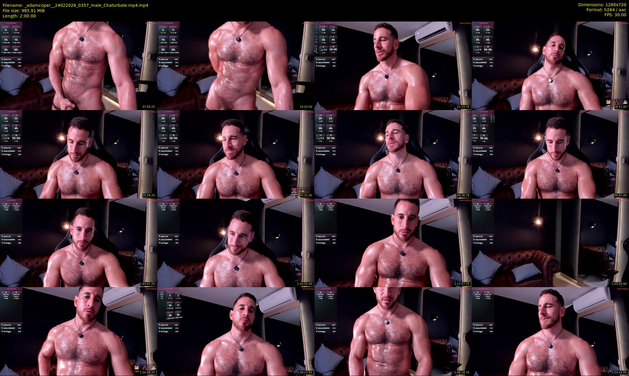 _adamcoper_ — 120 minute Chaturbate male cam show recording, 720p, Feb 24, 2026