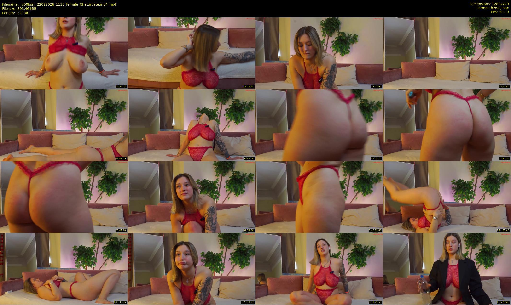 _b00bss_ — 101 minute Chaturbate female cam show recording, 720p, Feb 22, 2026
