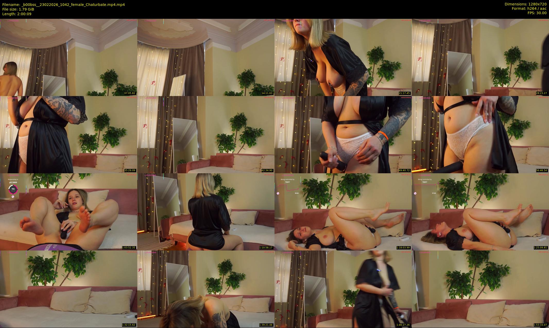 _b00bss_ — 121 minute Chaturbate female cam show recording, 720p, Feb 23, 2026