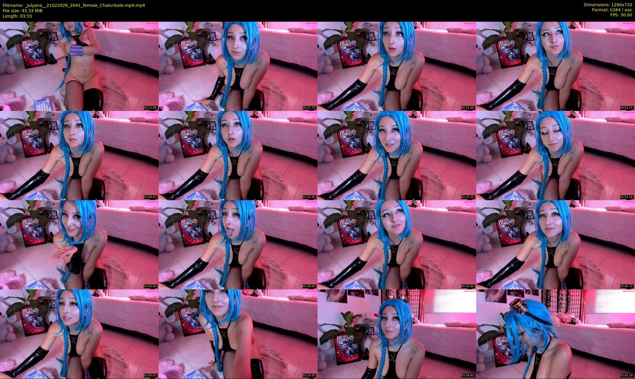 _julyana_ — 4 minute Chaturbate female cam show recording, 720p, Feb 21, 2026
