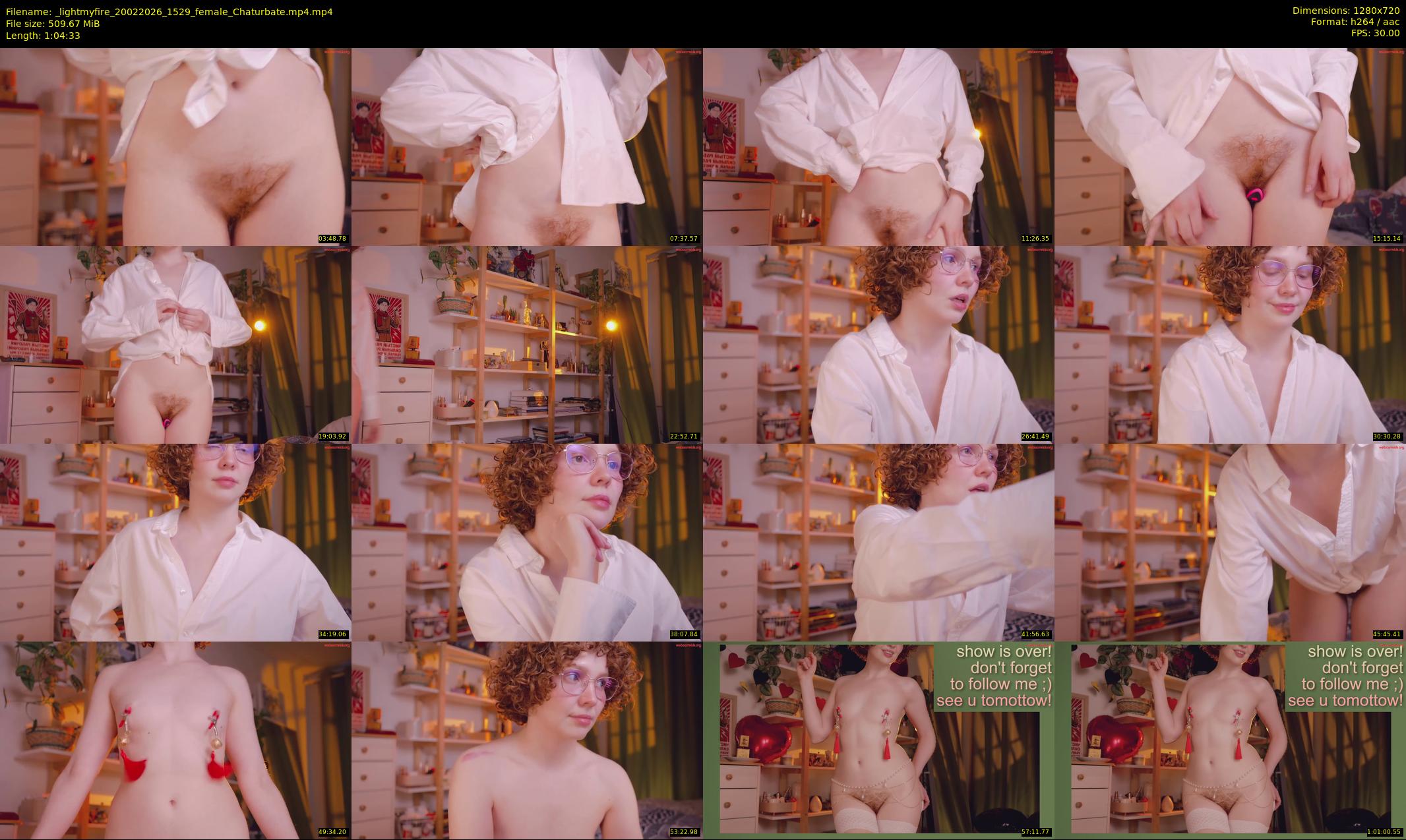 _lightmyfire — 65 minute Chaturbate female cam show recording, 720p, Feb 20, 2026