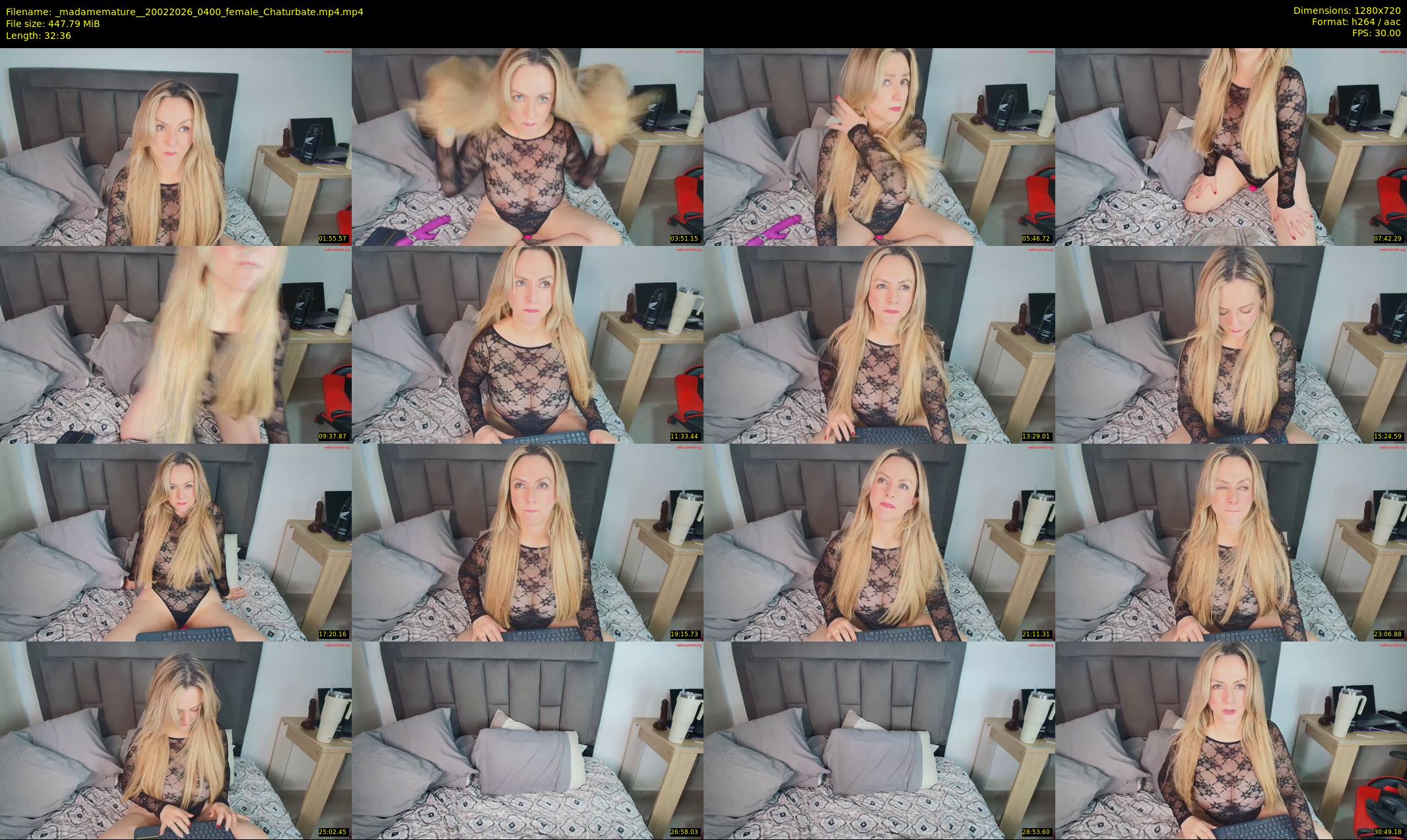 _madamemature_ — 33 minute Chaturbate female cam show recording, 720p, Feb 20, 2026