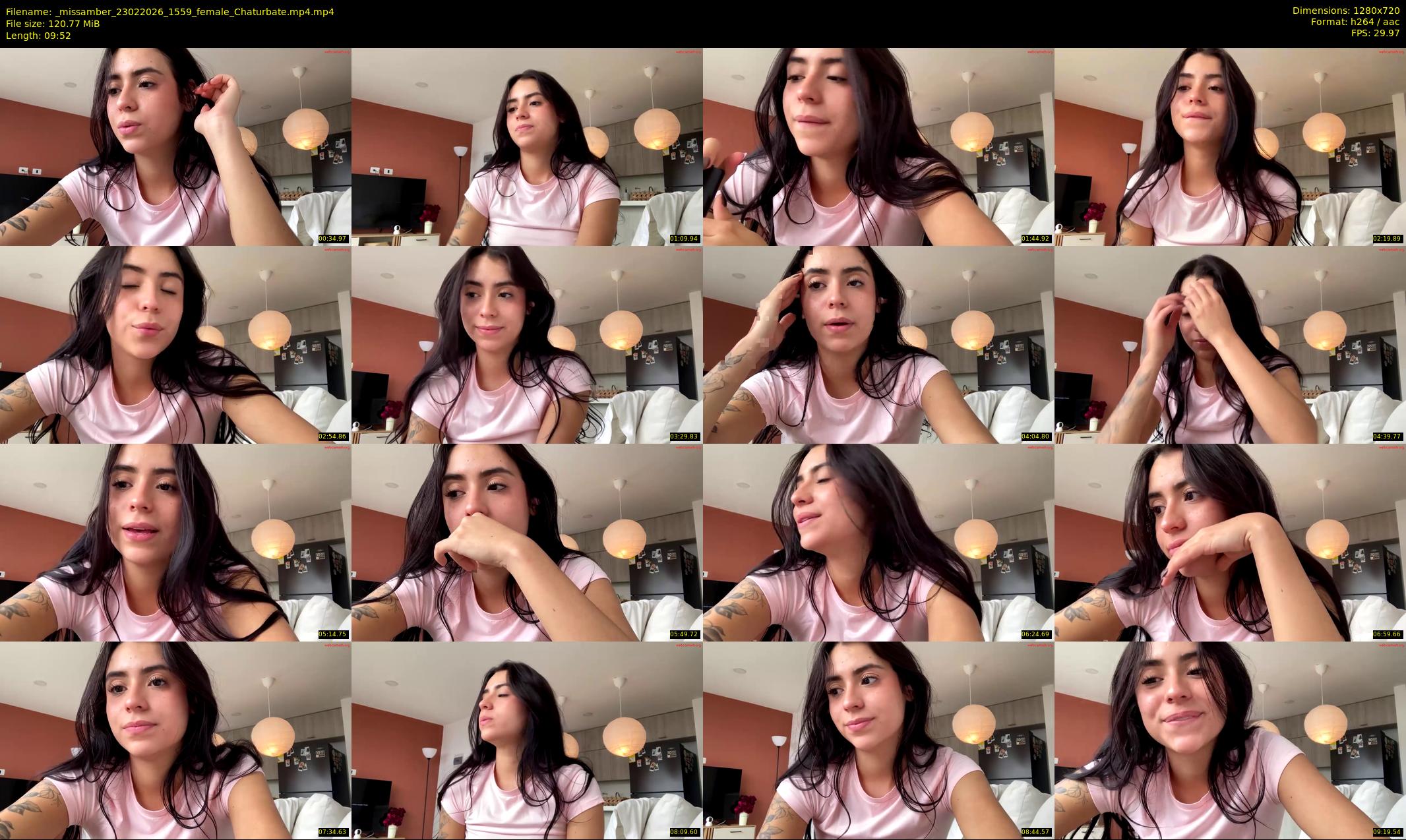 _missamber — 10 minute Chaturbate female cam show recording, 720p, Feb 23, 2026