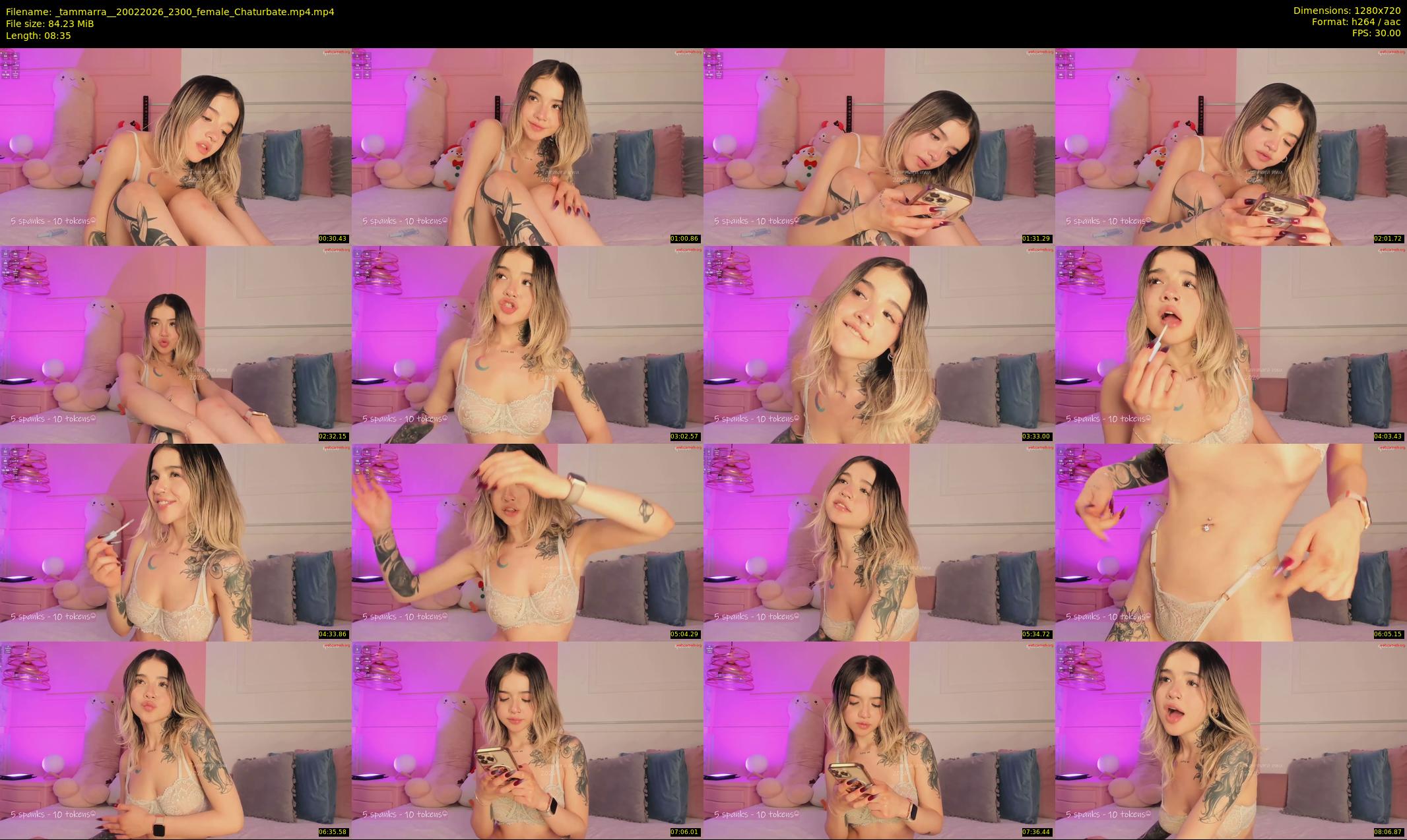 _tammarra_ — 9 minute Chaturbate female cam show recording, 720p, Feb 20, 2026