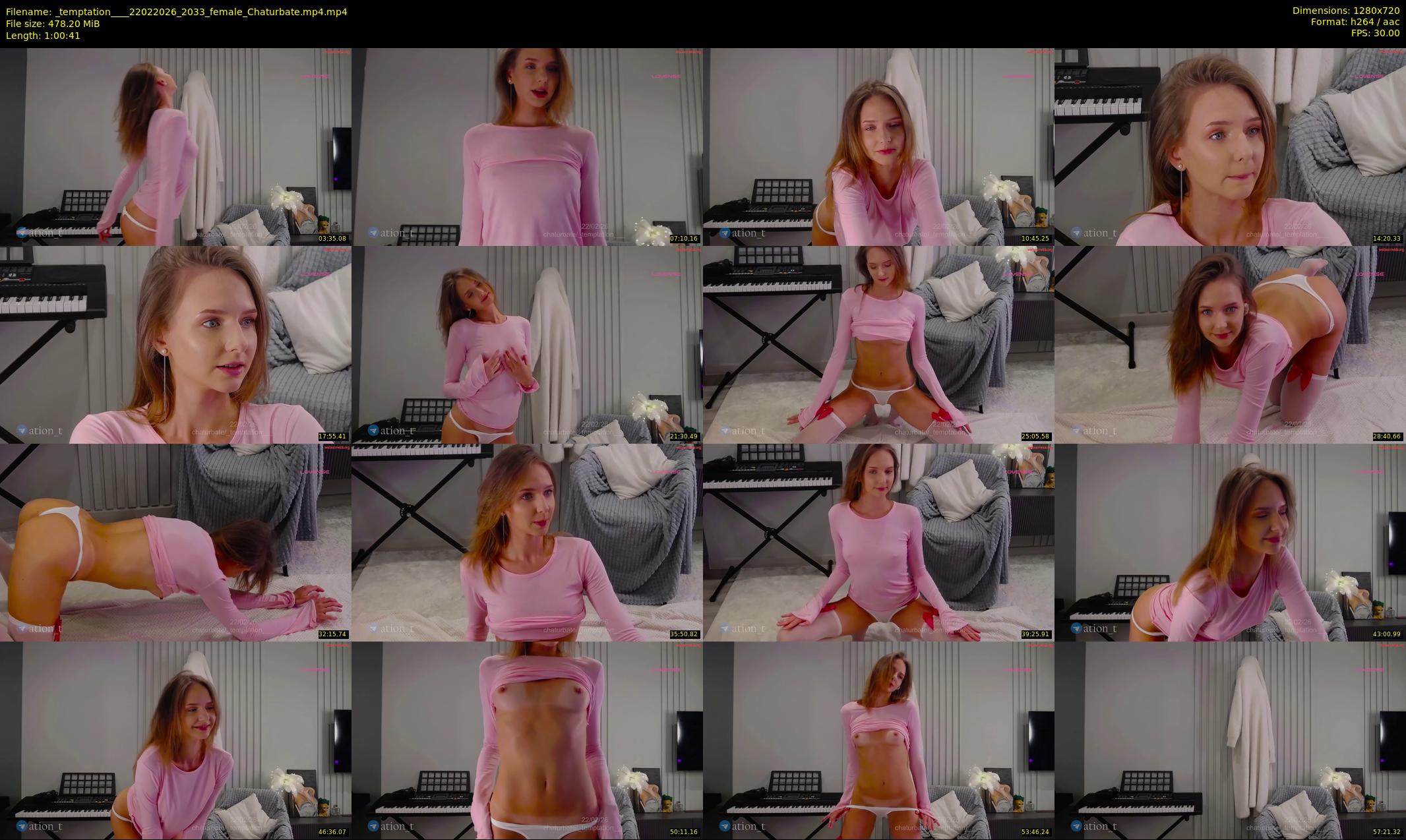 _temptation___ — 61 minute Chaturbate female cam show recording, 720p, Feb 22, 2026