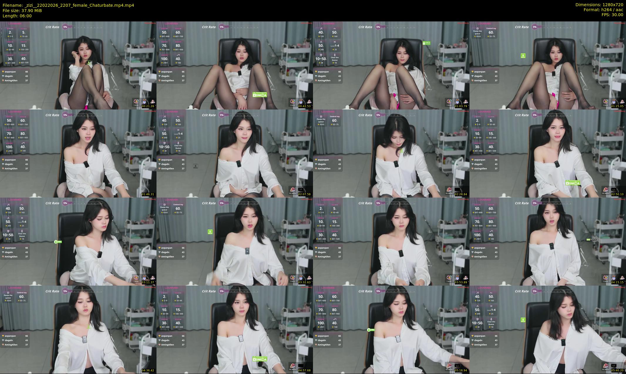 _zizi_ — 6 minute Chaturbate female cam show recording, 720p, Feb 22, 2026