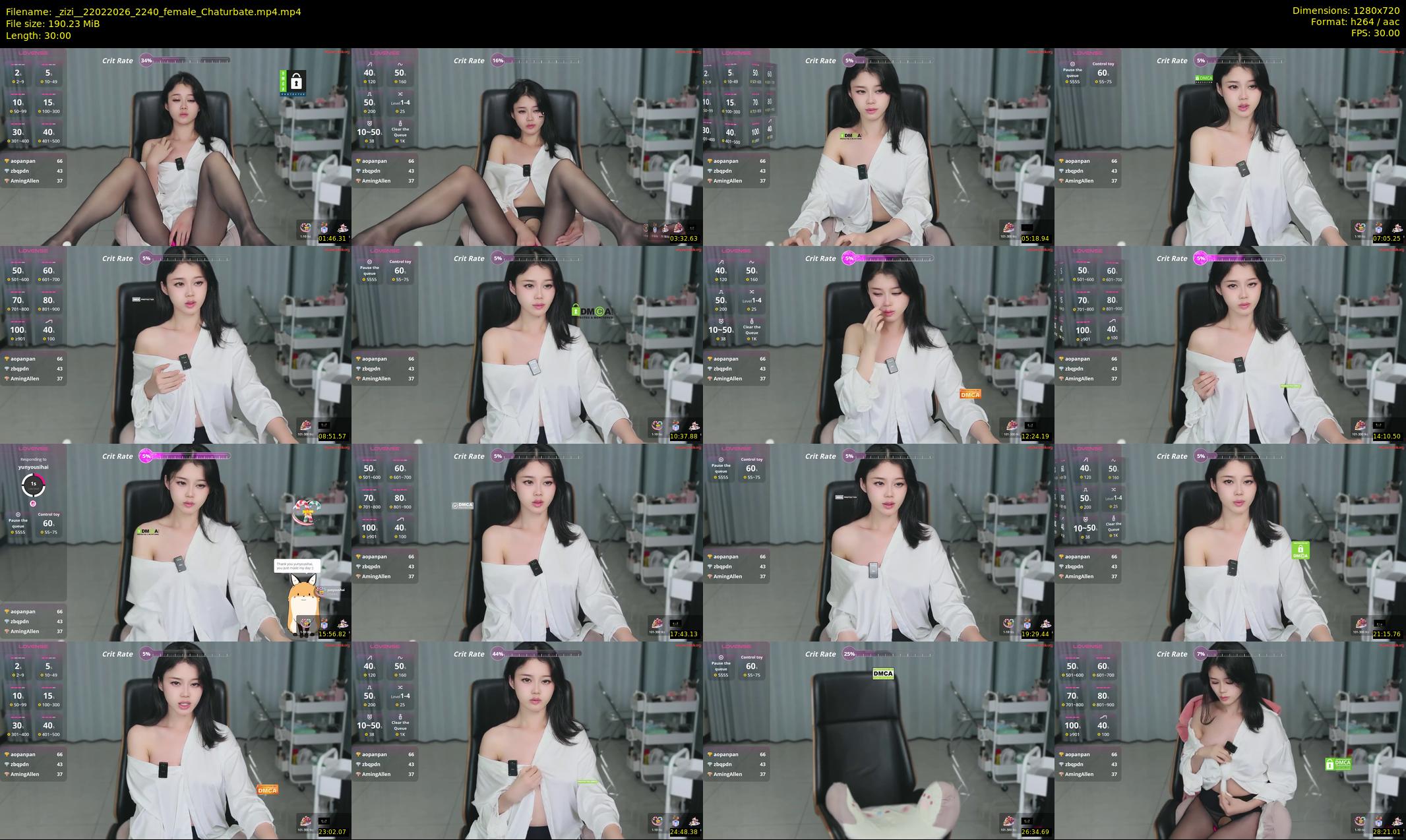 _zizi_ — 30 minute Chaturbate female cam show recording, 720p, Feb 22, 2026