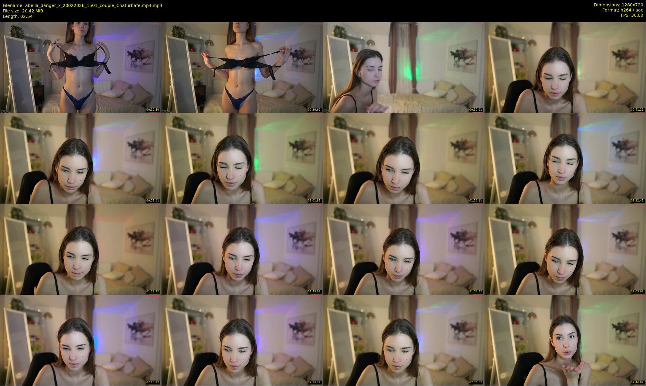 abella_danger_x — 3 minute Chaturbate female cam show recording, 720p, Feb 20, 2026