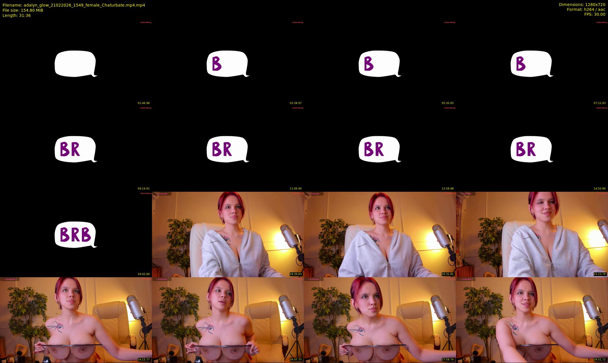 adalyn_glow — 32 minute Chaturbate female cam show recording, 720p, Feb 21, 2026
