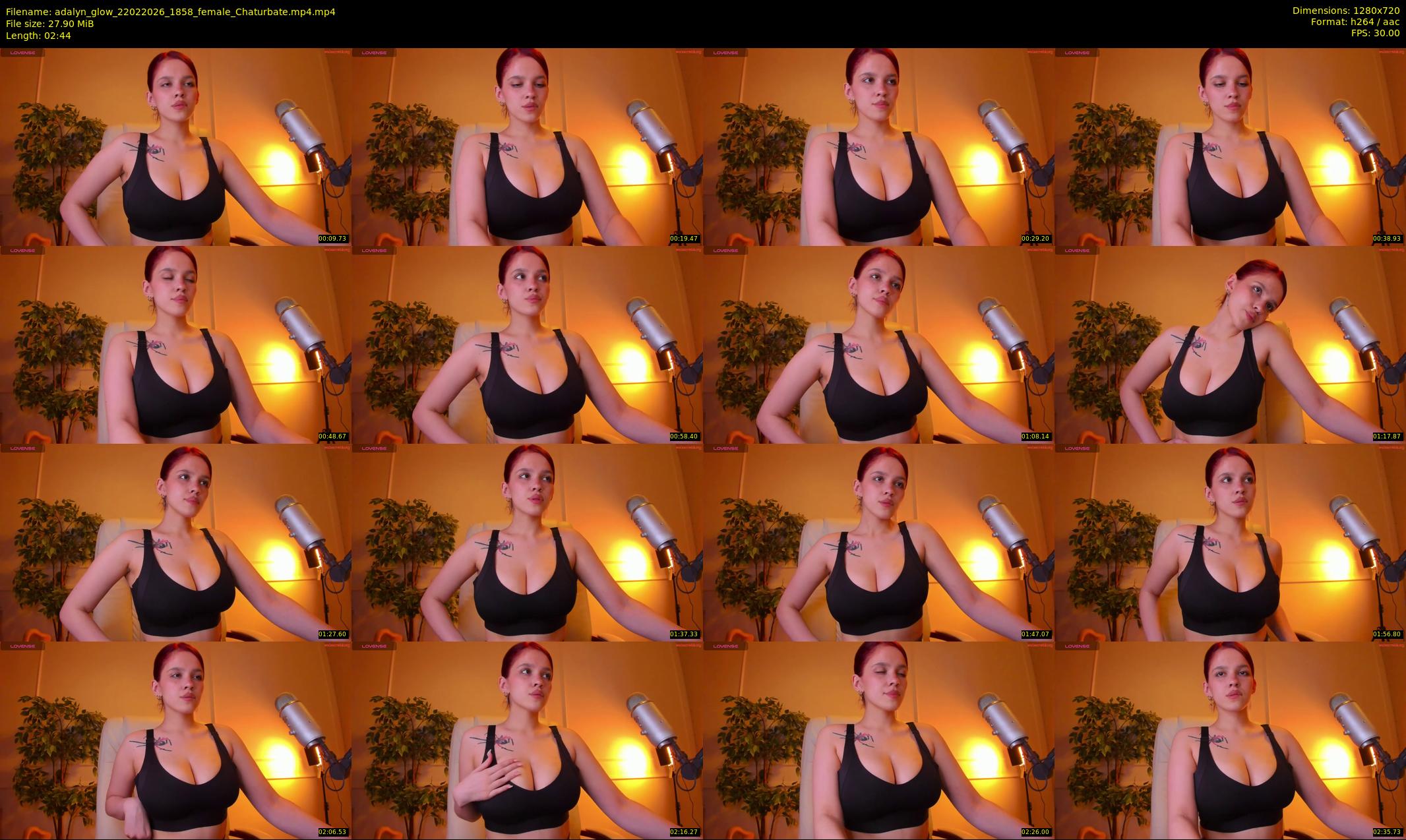 adalyn_glow — 3 minute Chaturbate female cam show recording, 720p, Feb 22, 2026