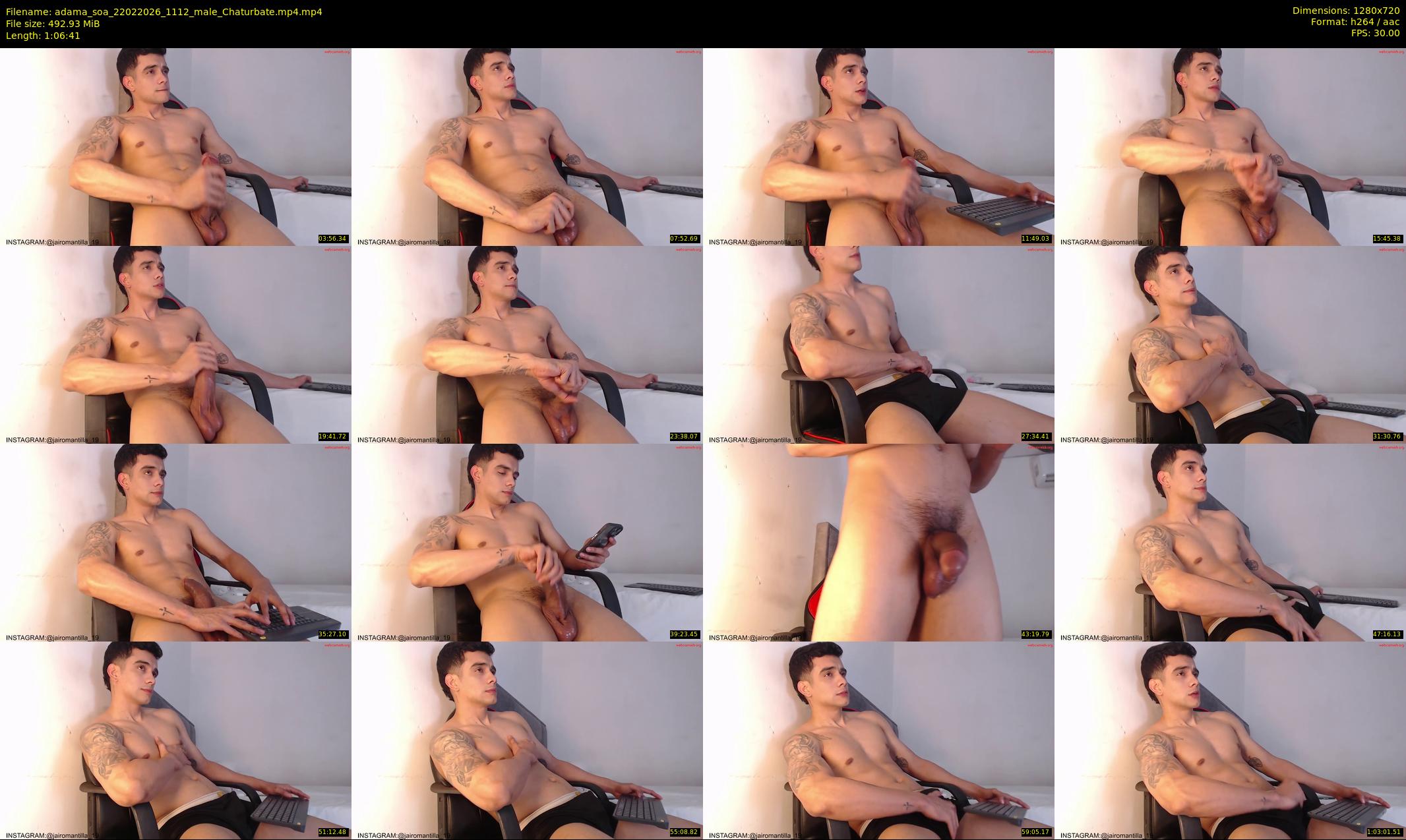 adama_soa — 67 minute Chaturbate male cam show recording, 720p, Feb 22, 2026