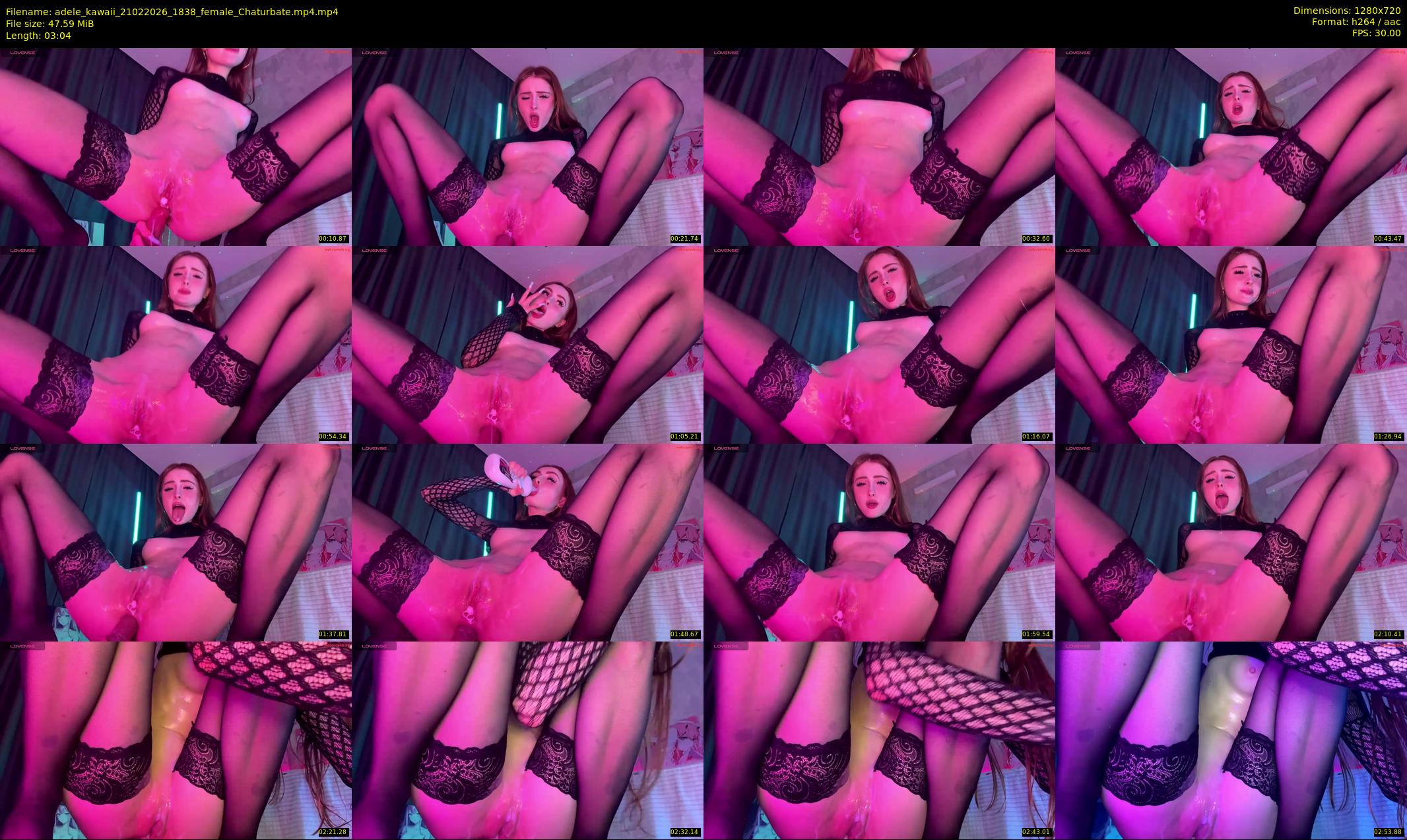 adele_kawaii — 4 minute Chaturbate female cam show recording, 720p, Feb 21, 2026