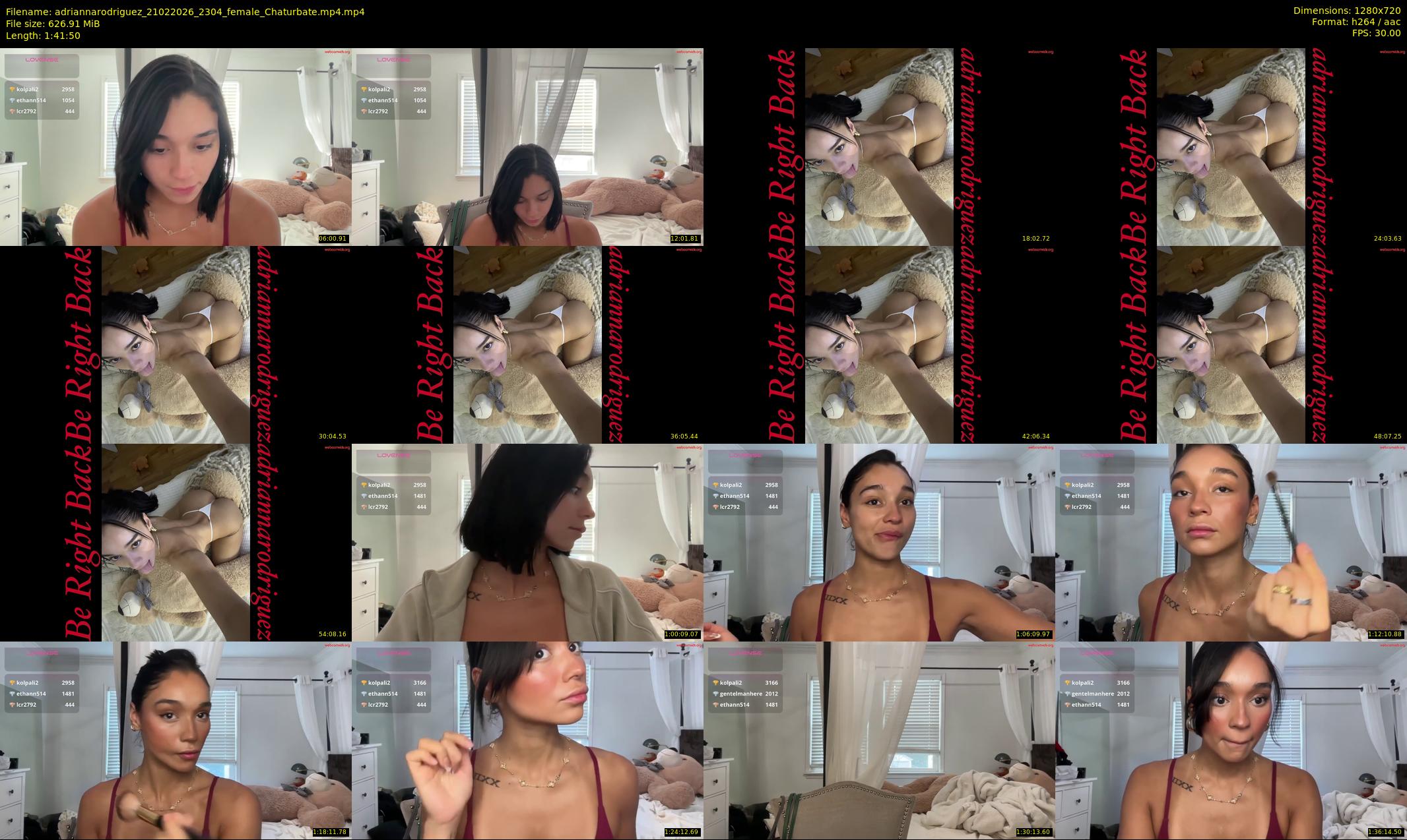 adriannarodriguez — 102 minute Chaturbate female cam show recording, 720p, Feb 21, 2026