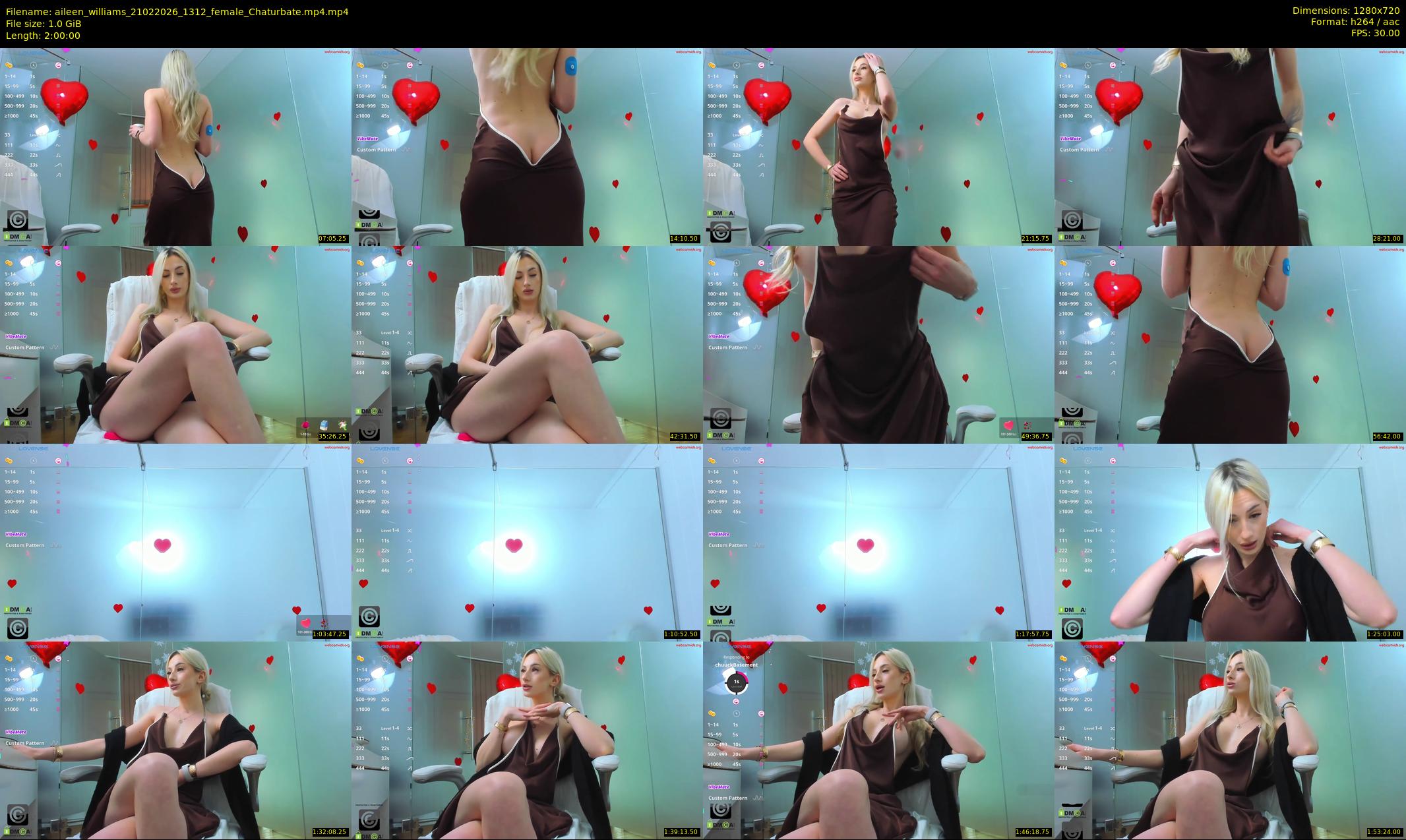 aileen_williams — 120 minute Chaturbate female cam show recording, 720p, Feb 21, 2026