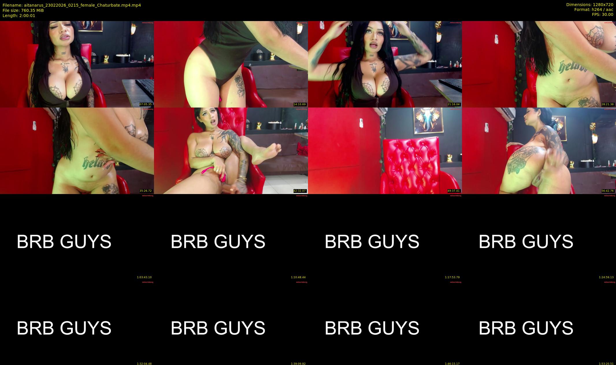 aitanarus — 121 minute Chaturbate female cam show recording, 720p, Feb 23, 2026